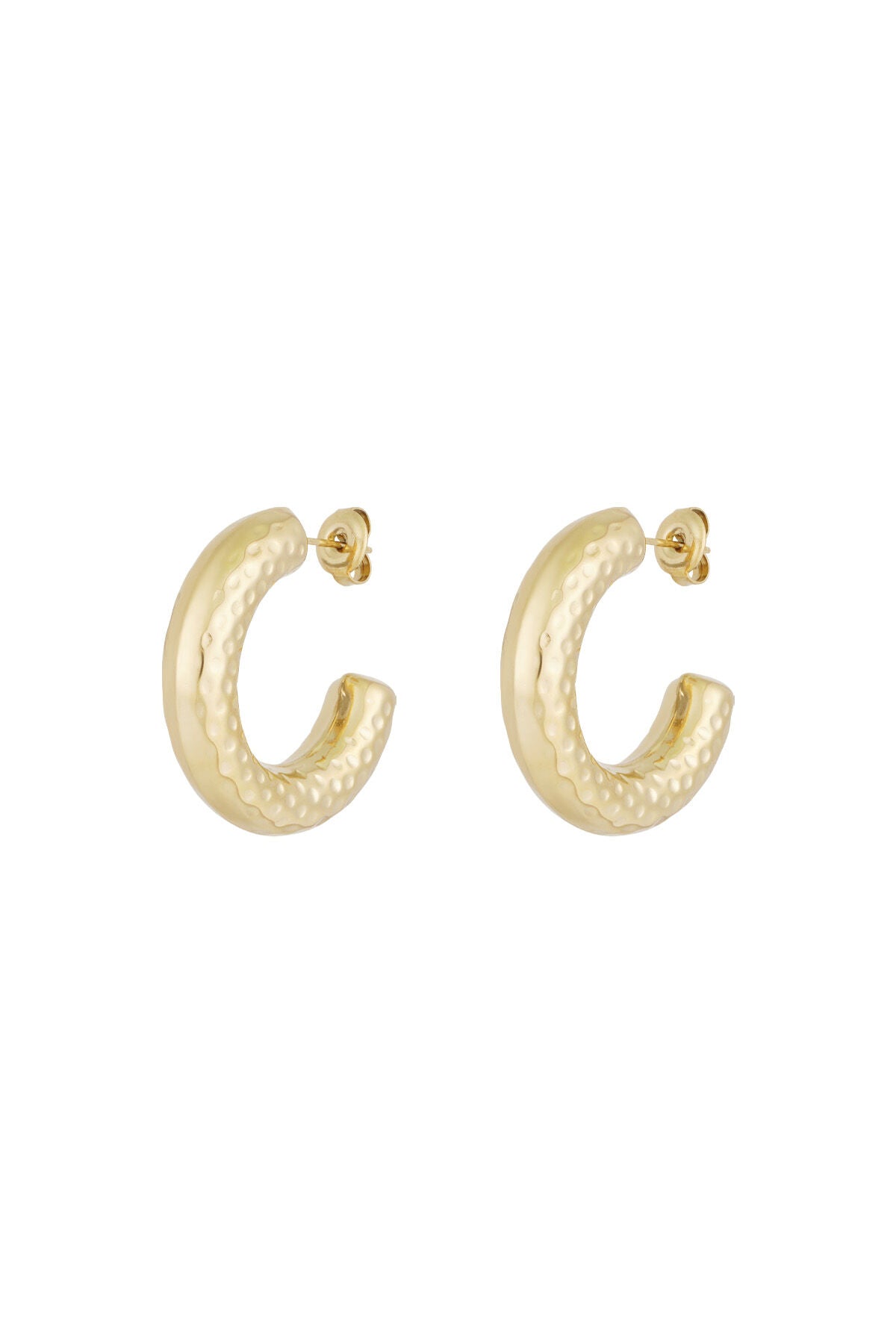 Elegant Basic Hoop Earrings in Silver and Gold