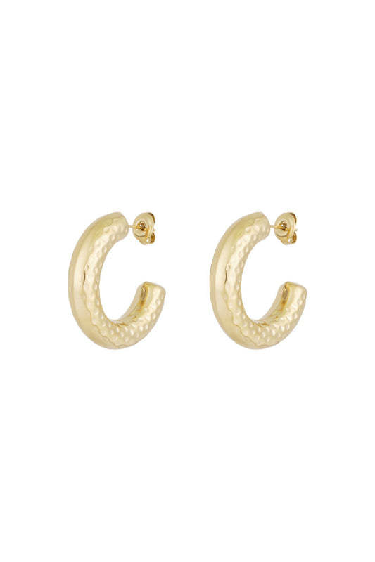 Elegant Basic Hoop Earrings in Silver and Gold