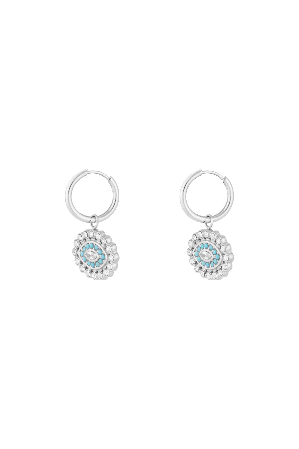 Elegant Drop Earrings in Silver and Gold