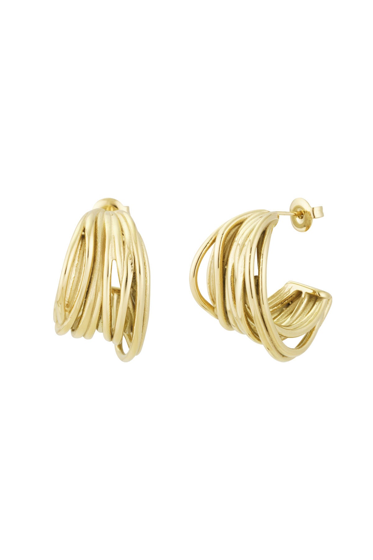 Stylish Silver & Gold Hoop Earrings for Everyday Glam