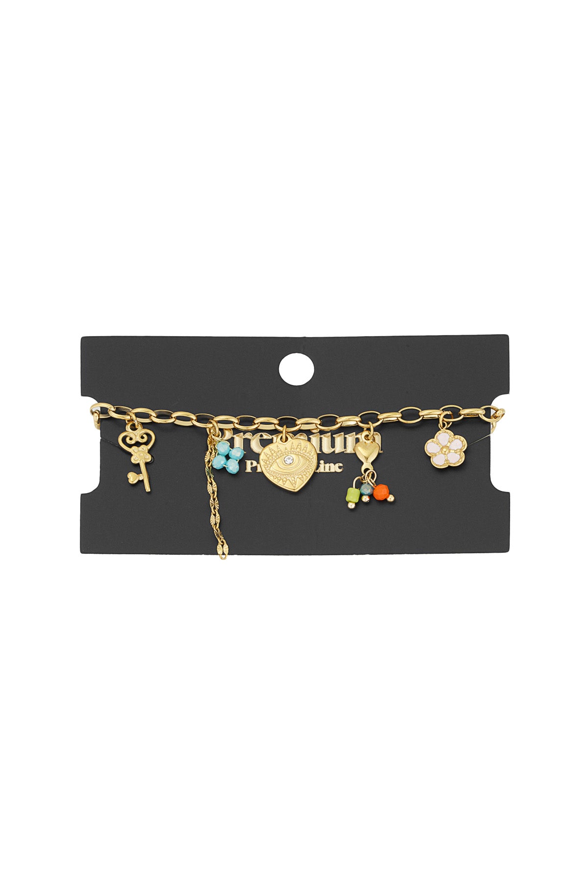 Elegant Gold Color Charm Bracelet - Timeless Style