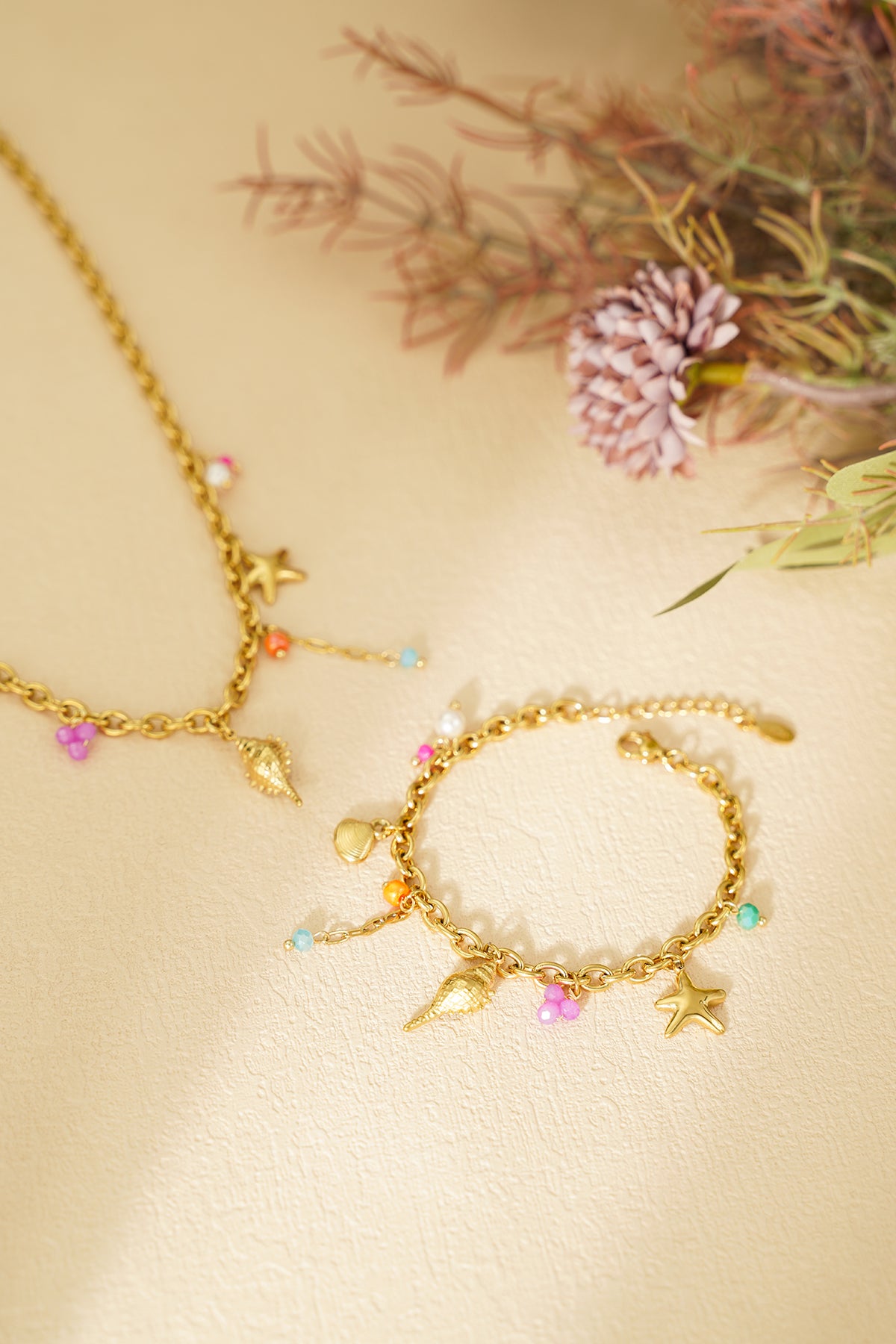 Elegant Charm Bracelets in Silver & Gold