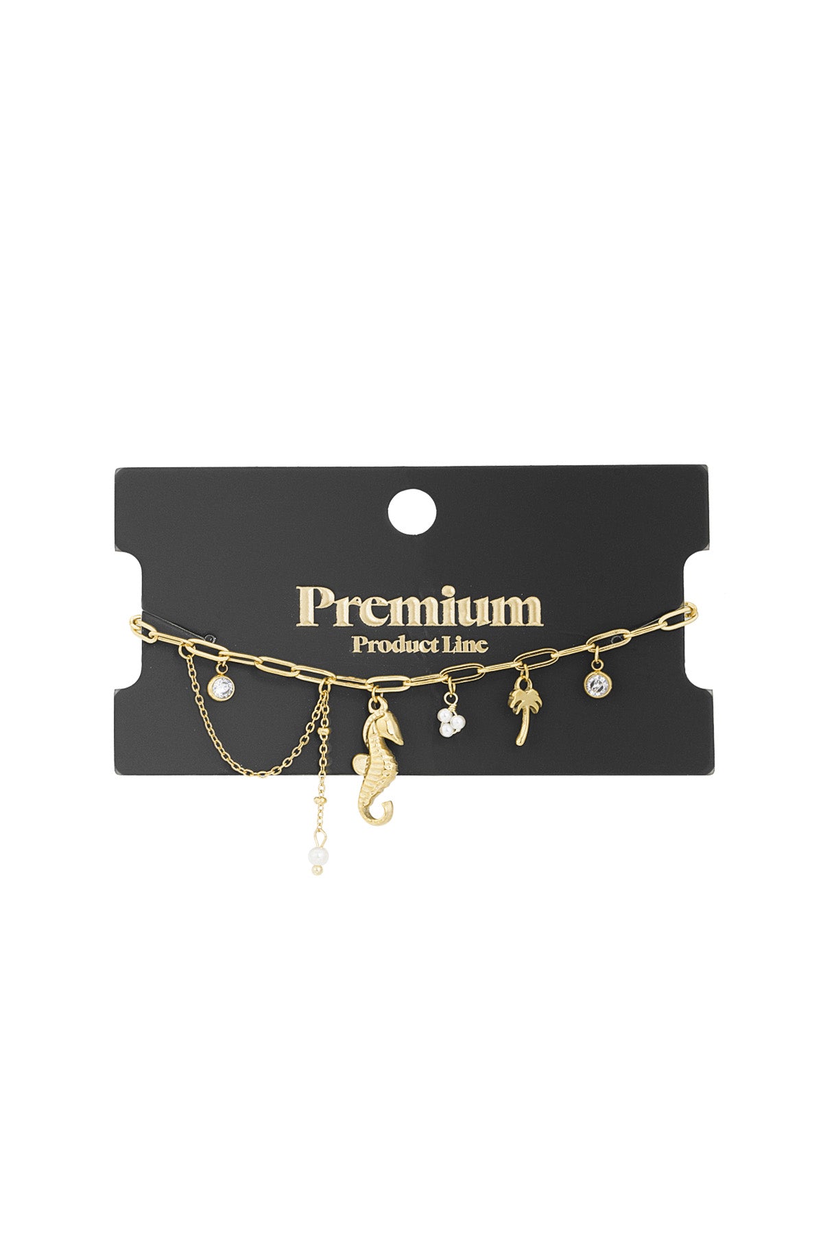 Elegant 304S Steel Charm Bracelets in Silver & Gold