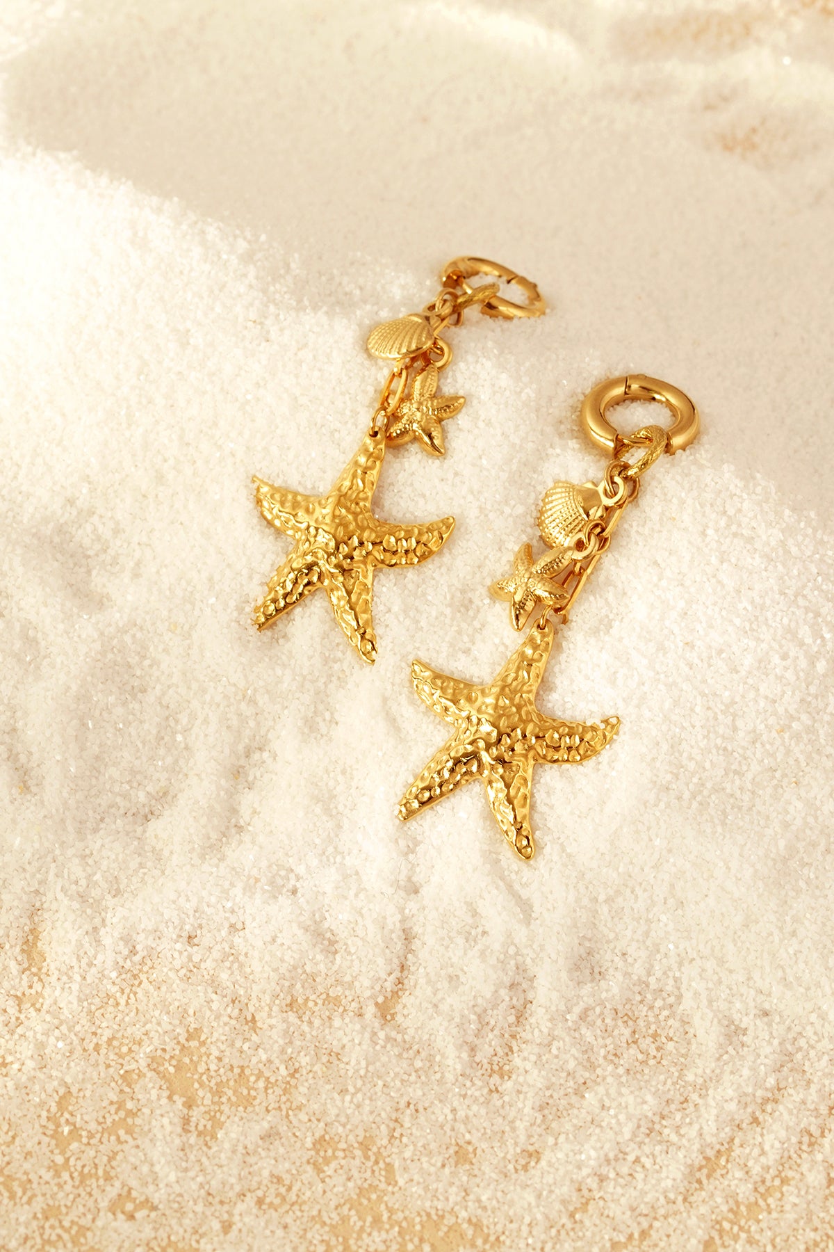 Stylish Statement Drop Earrings in Silver & Gold