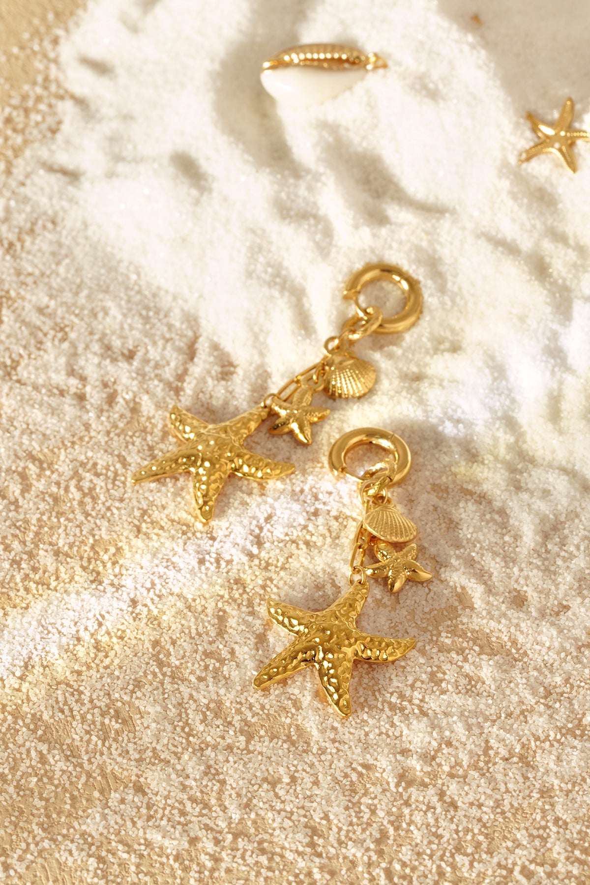 Stylish Statement Drop Earrings in Silver & Gold