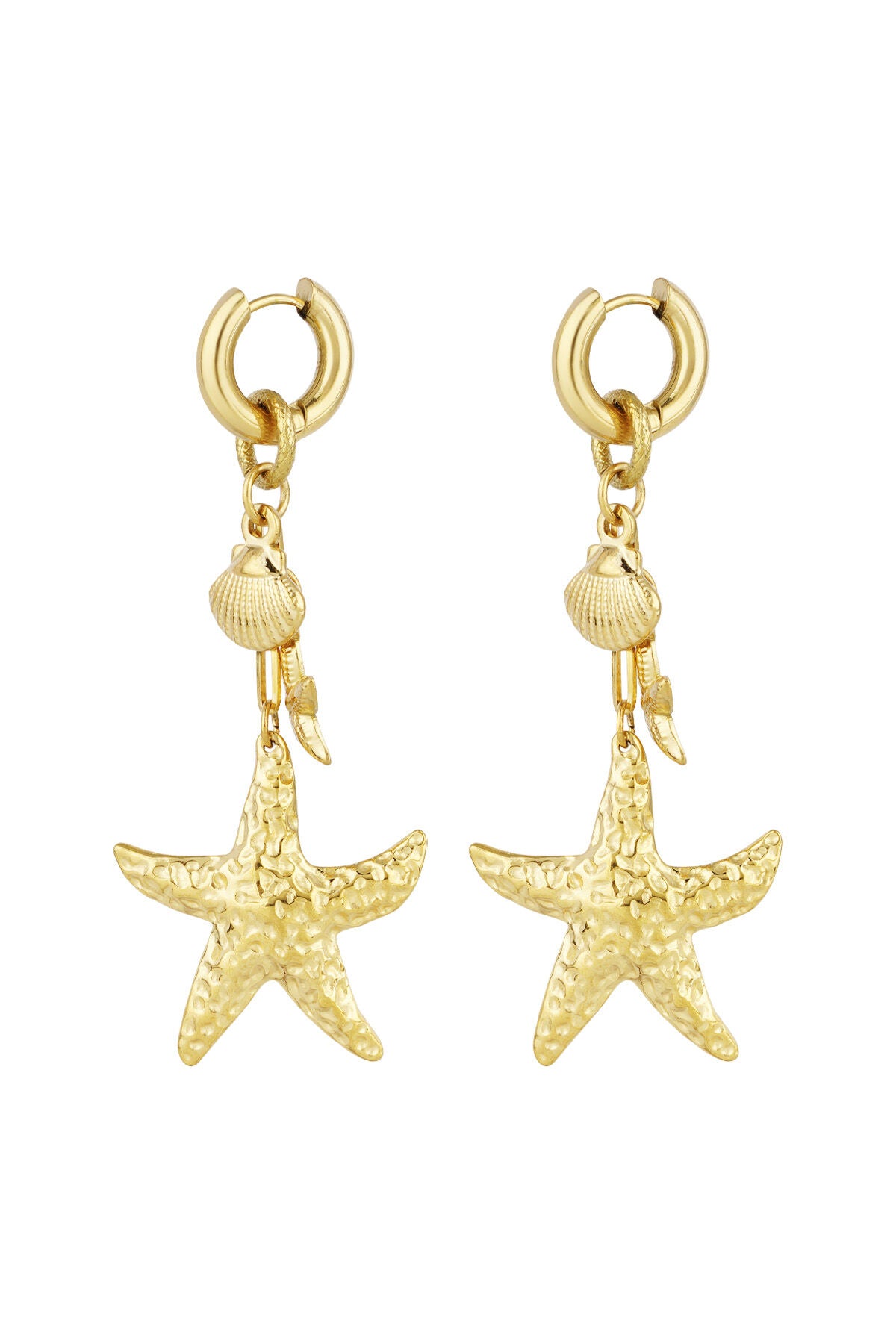 Stylish Statement Drop Earrings in Silver & Gold