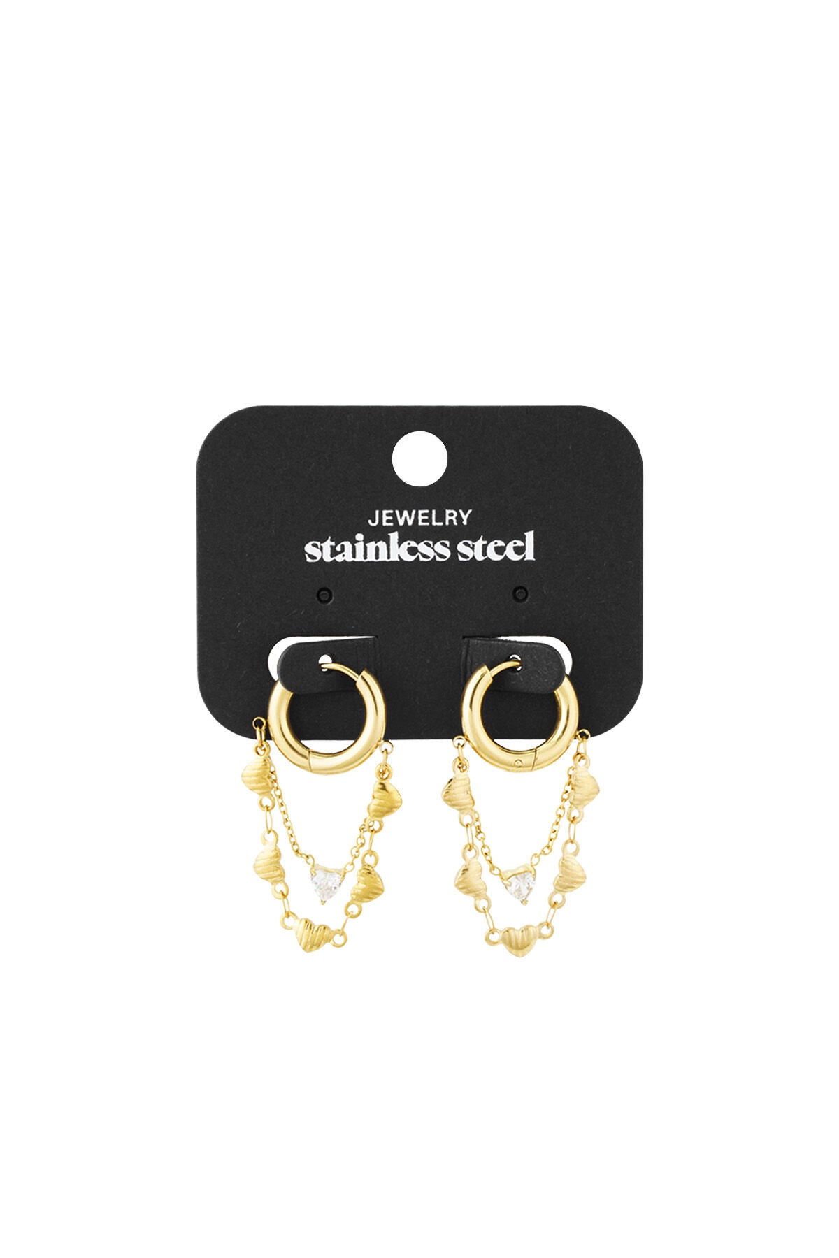 Elegant Drop Earrings in Silver & Gold