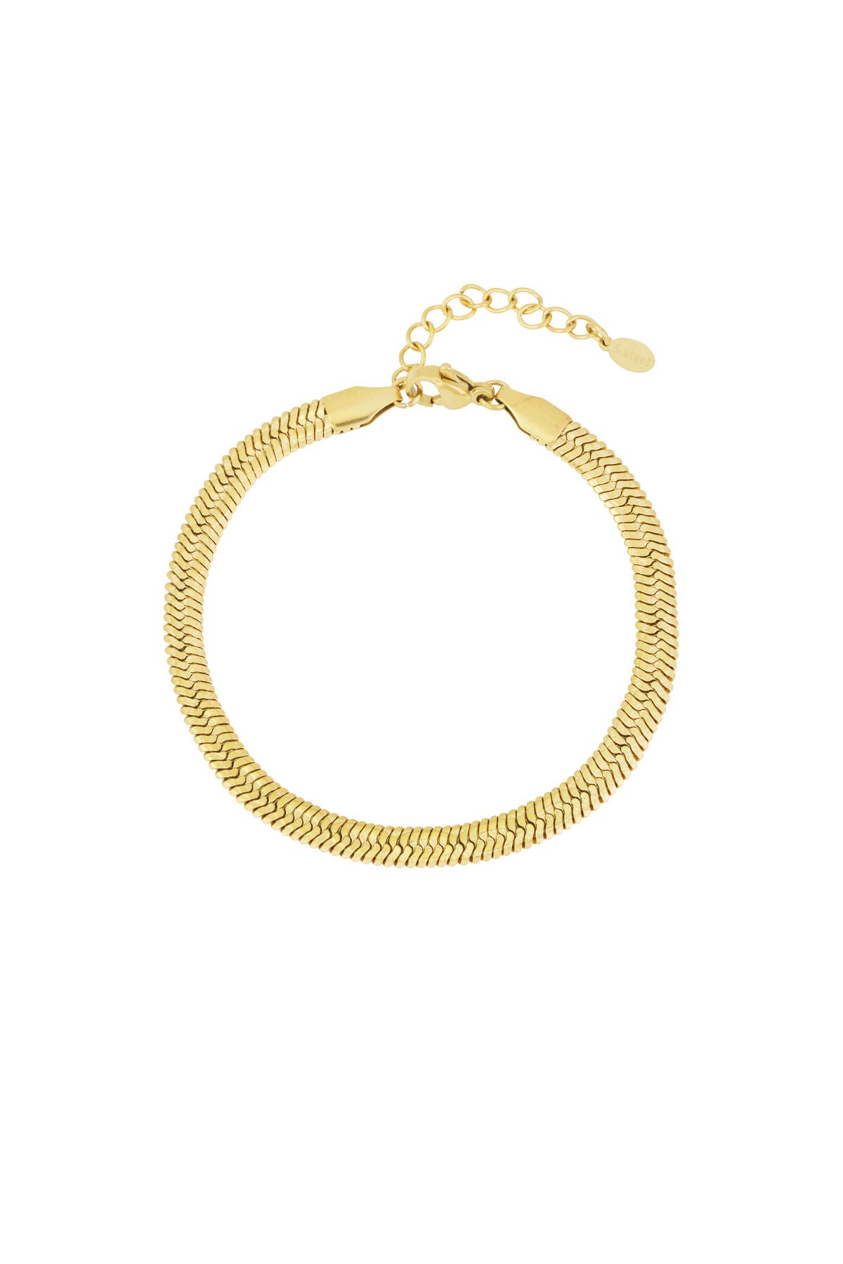 Stylish Woven Chain Bracelet - Silver & Gold