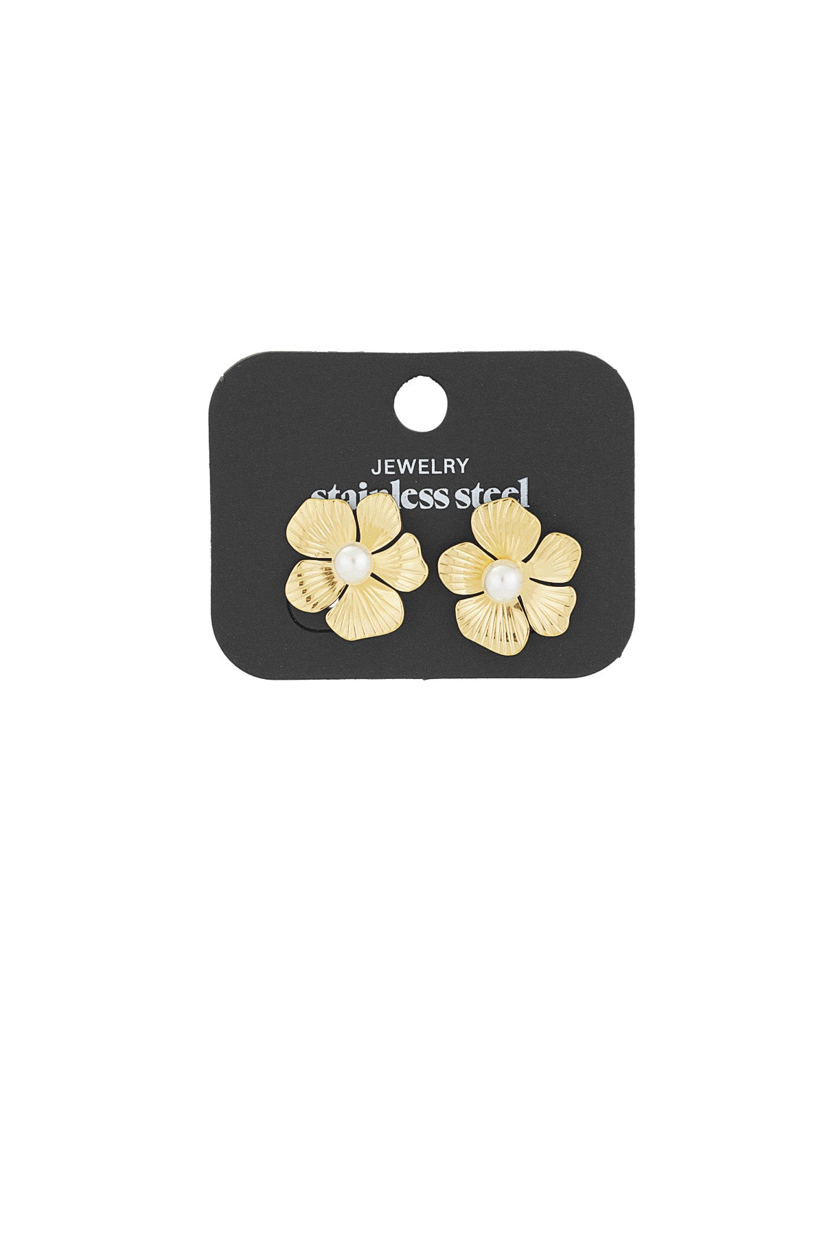 Elegant Statement Stud Earrings in Silver & Gold