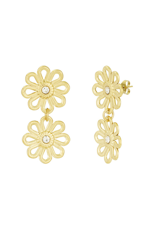 Stylish Flower Drop Earrings for Daily Wear