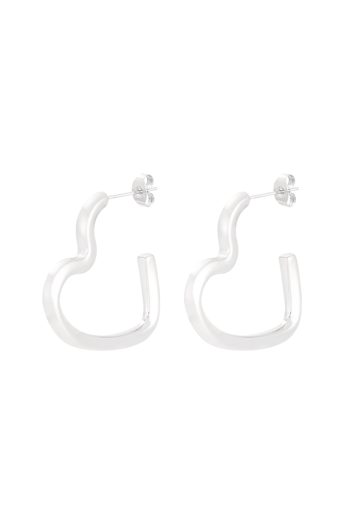Stylish Stainless Steel Hoop Earrings for Daily Wear
