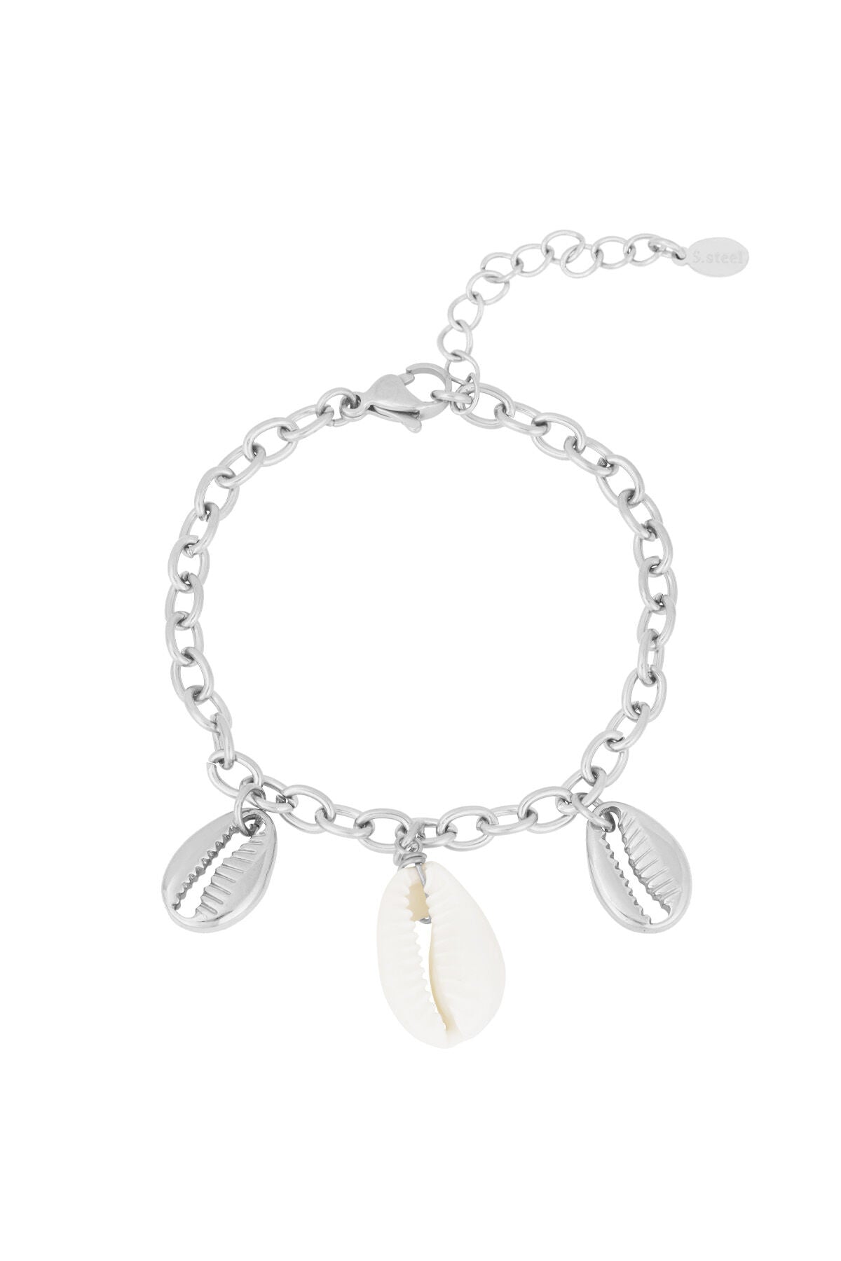 Elegant Stainless Steel Charm Bracelets in Silver & Gold