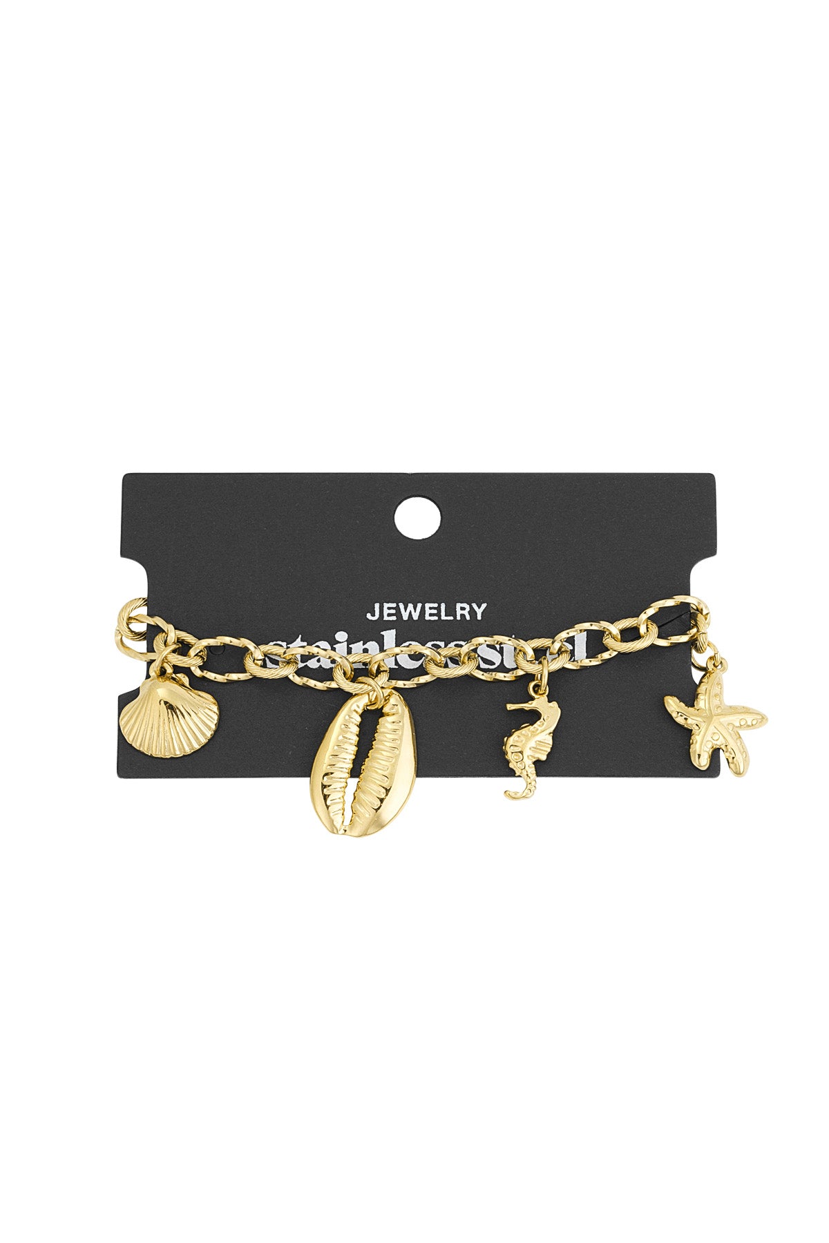 Stylish Stainless Steel Charm Bracelets in Silver & Gold