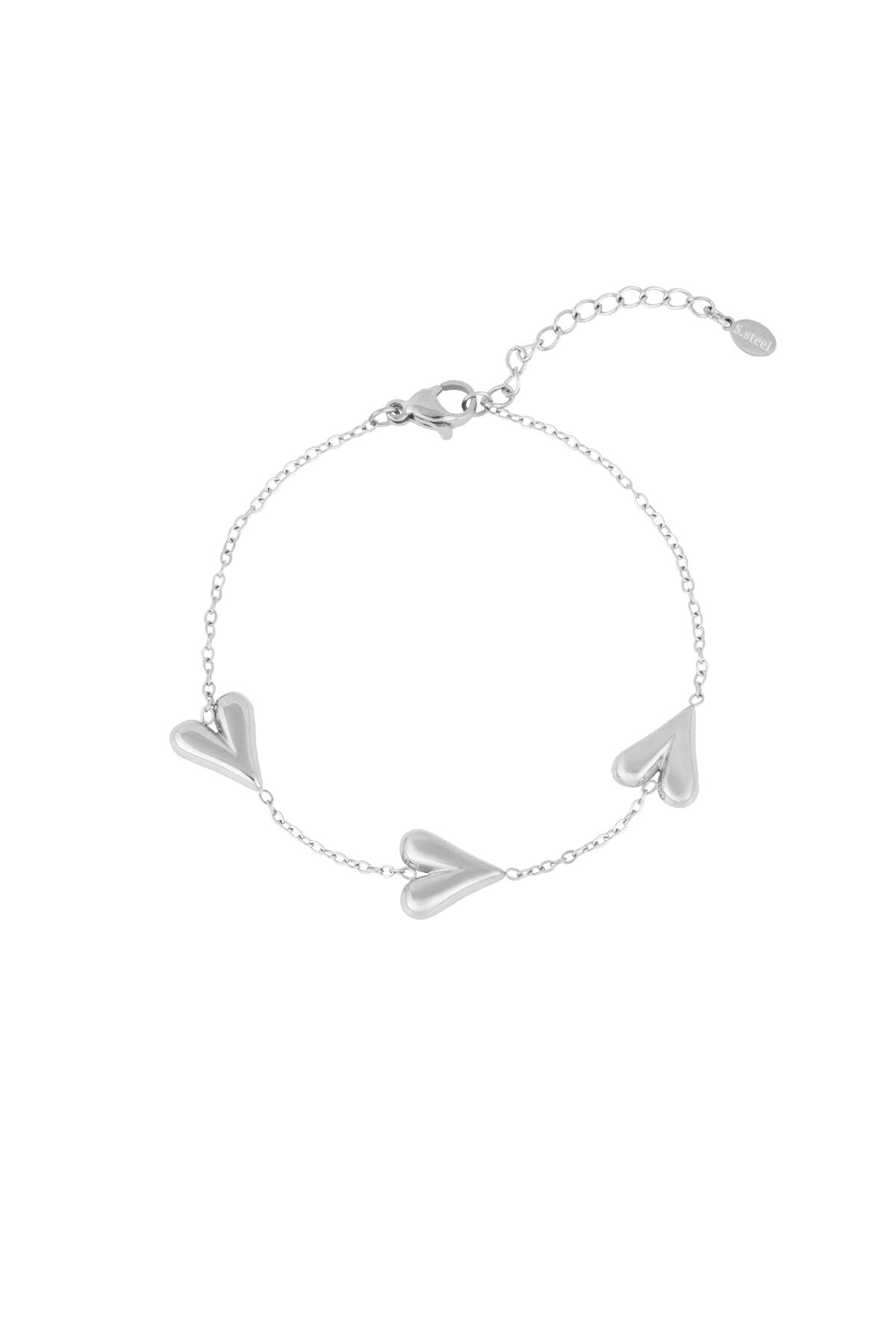 Elegant Stainless Steel Charm Bracelets, Silver & Gold