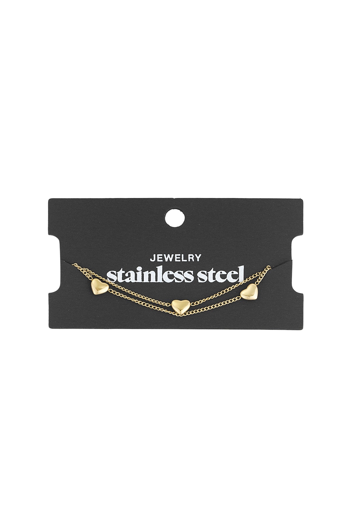 Elegant Stainless Steel Charm Bracelets - Silver & Gold