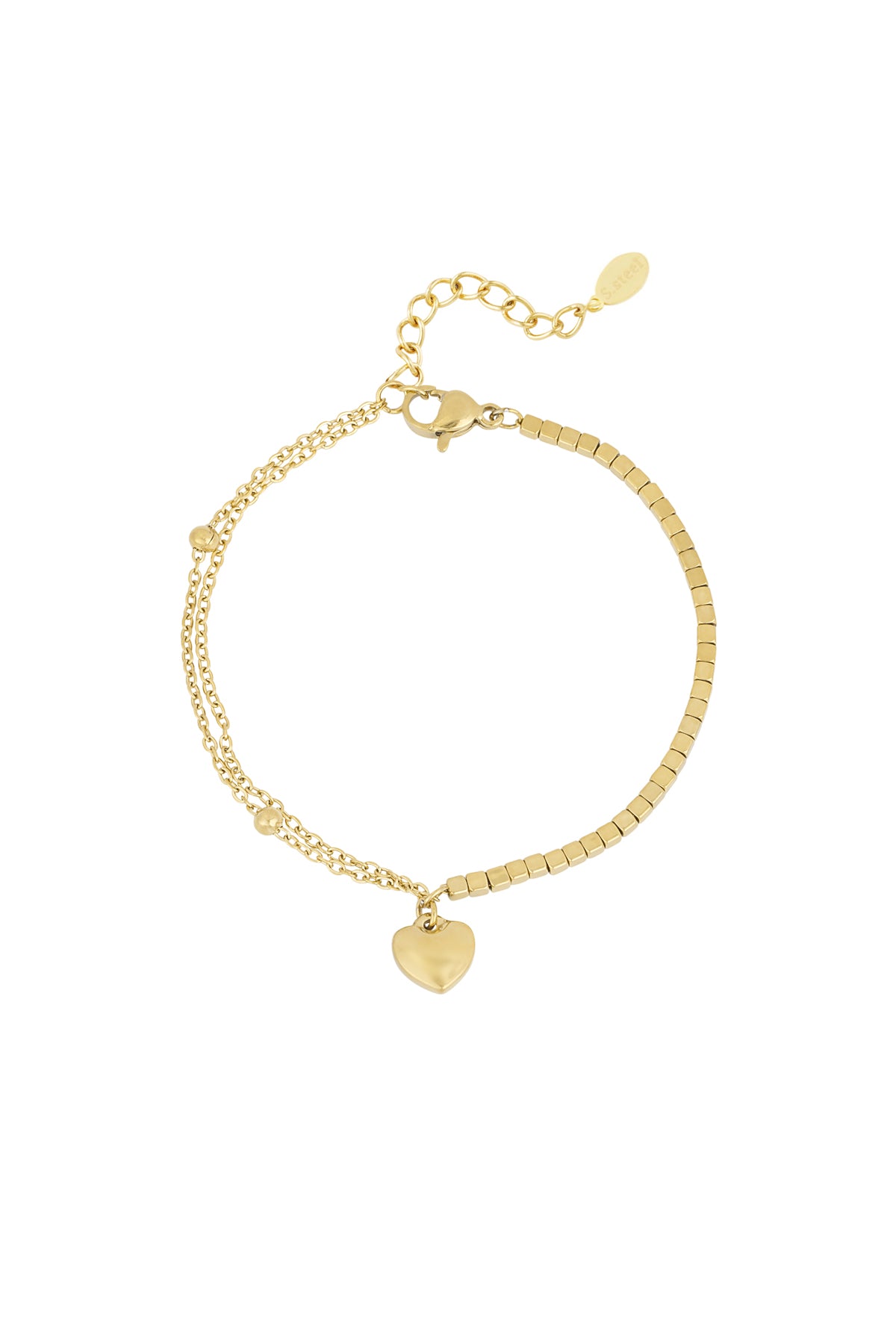Elegant Stainless Steel Charm Bracelets in Silver & Gold