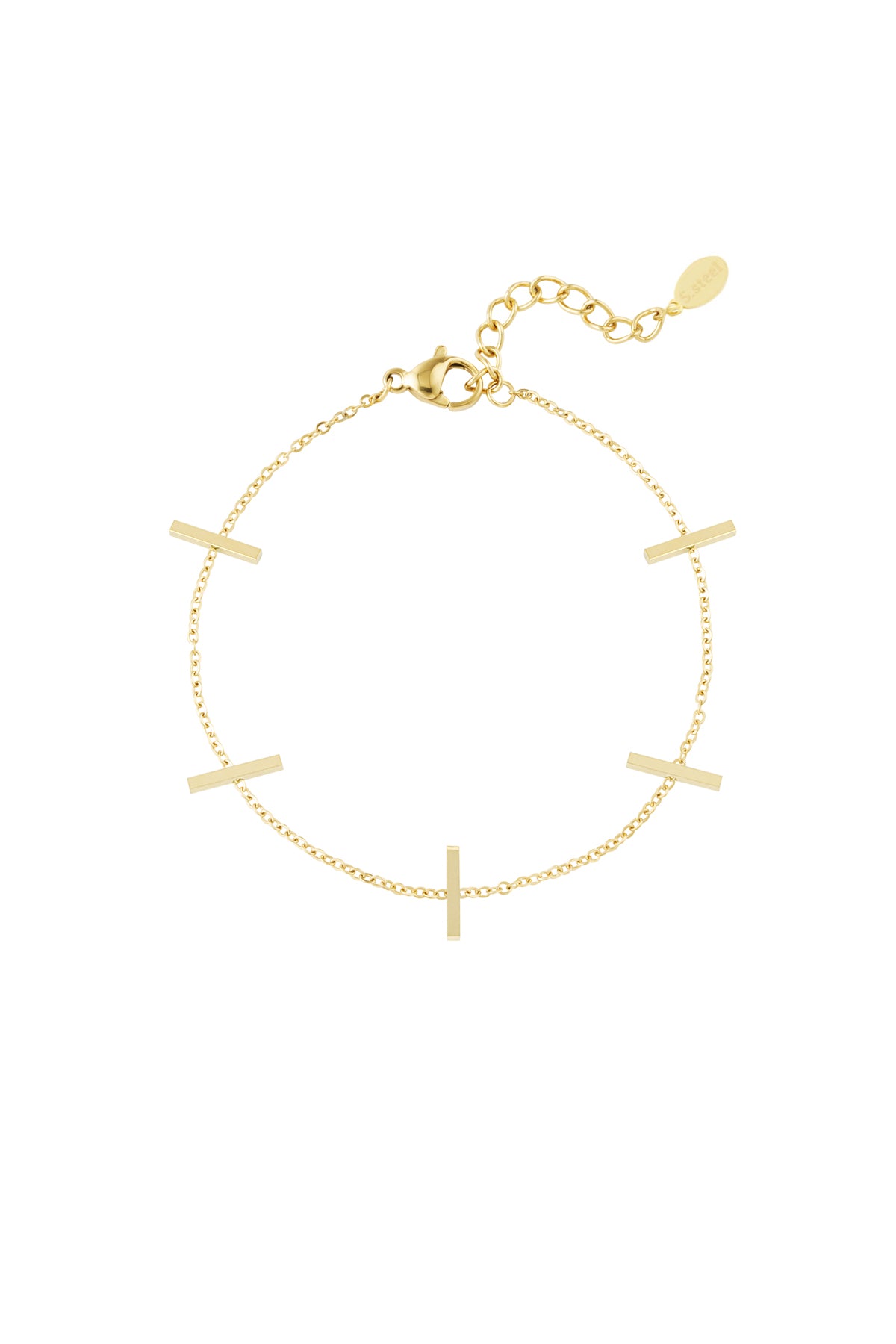 Stylish Stainless Steel Charm Bracelets in Silver & Gold