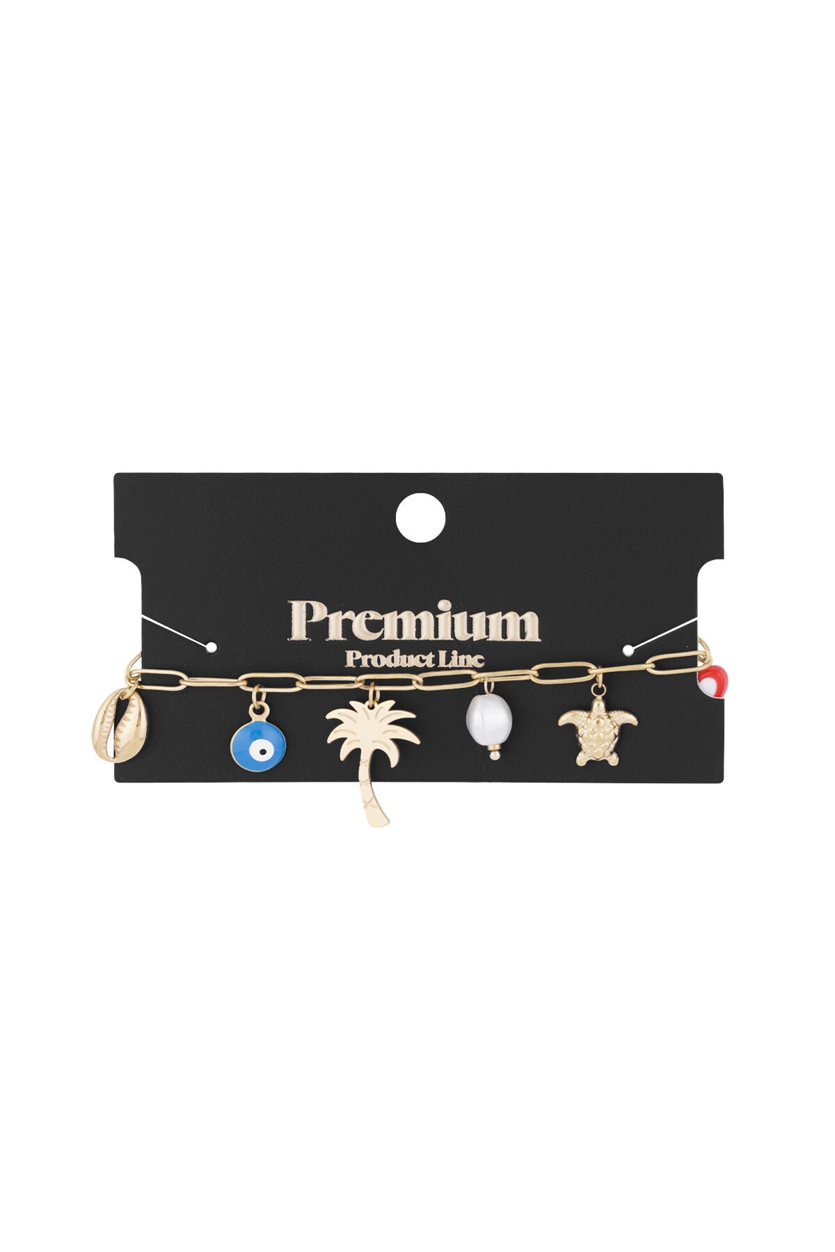 Elegant Gold Statement Charm Bracelet for Women