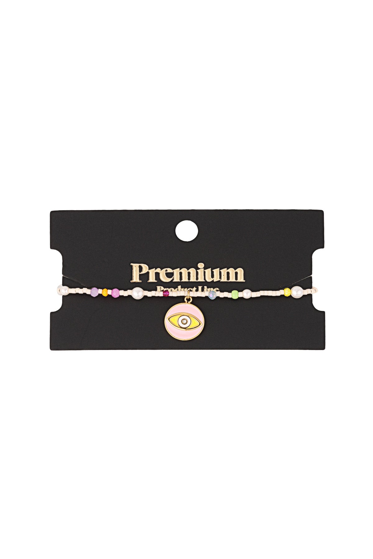 Chic Pink Multi Beaded Bracelet in 304S Steel