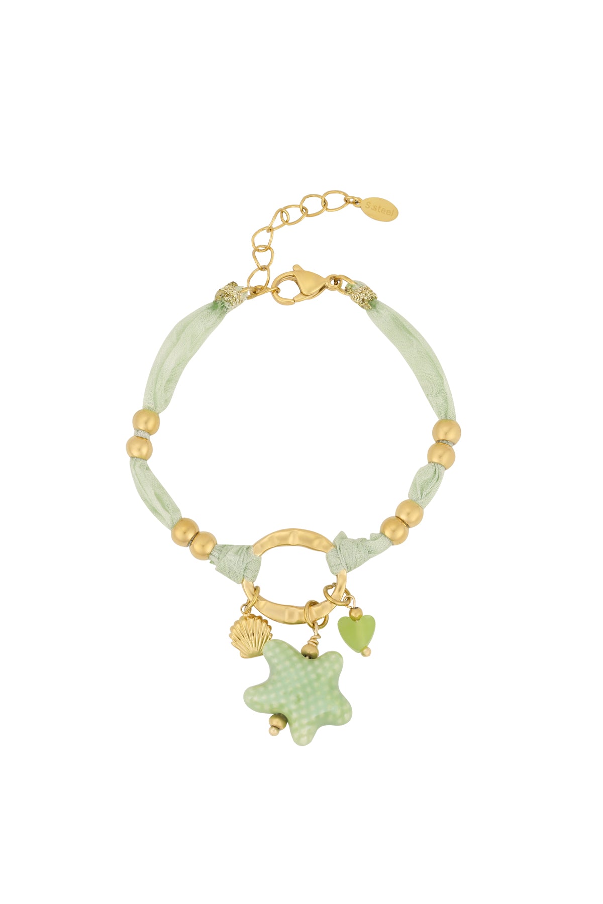 Elegant Green Statement Braided Bracelet