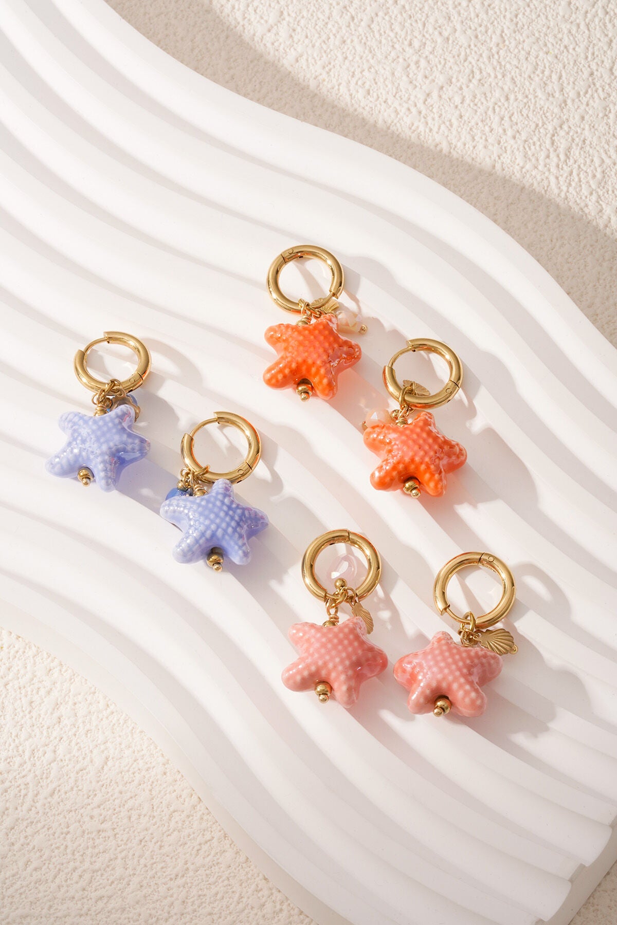 Elegant Starfish Drop Earrings for Spring/Summer