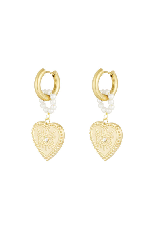 Elegant Drop Earrings in Silver & Gold - Timeless Style