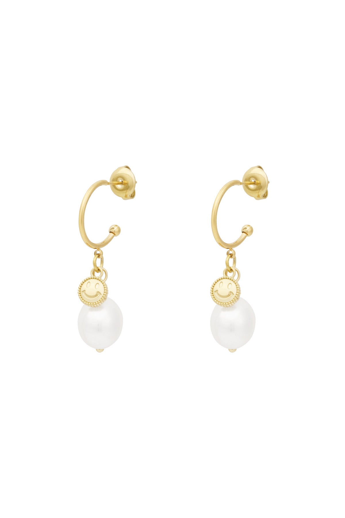 Elegant Smiling Face Drop Earrings for Daily Wear