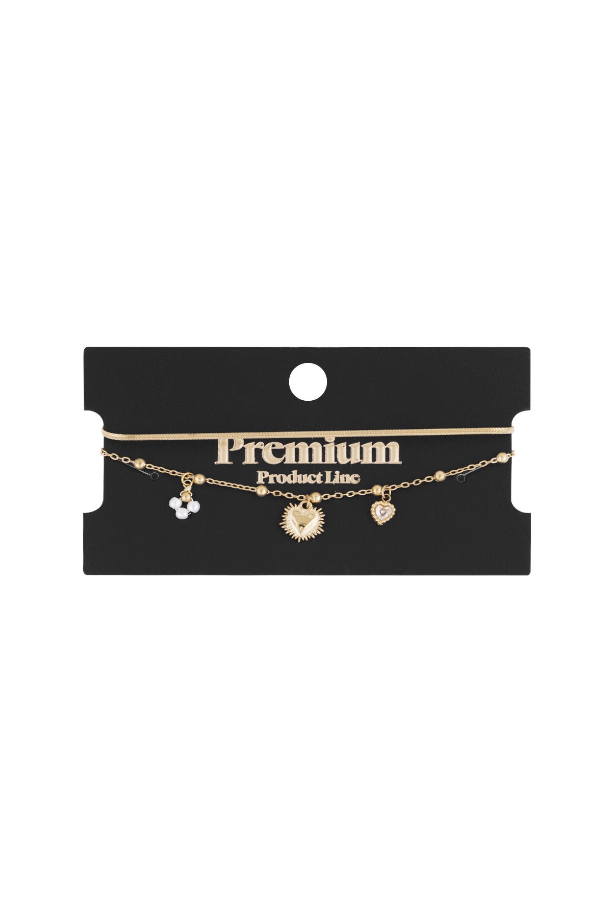 Elegant Charm Bracelet in Silver & Gold
