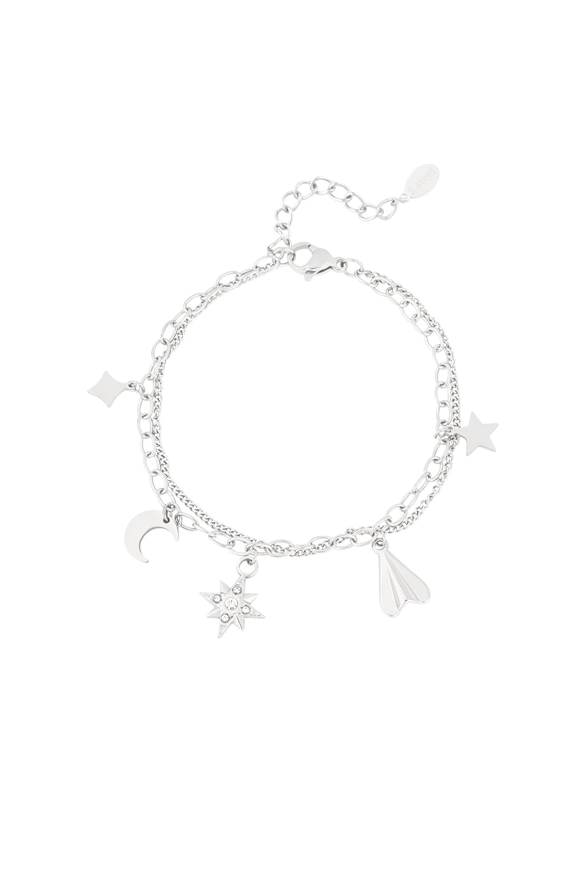 Elegant Charm Bracelets in Silver & Gold