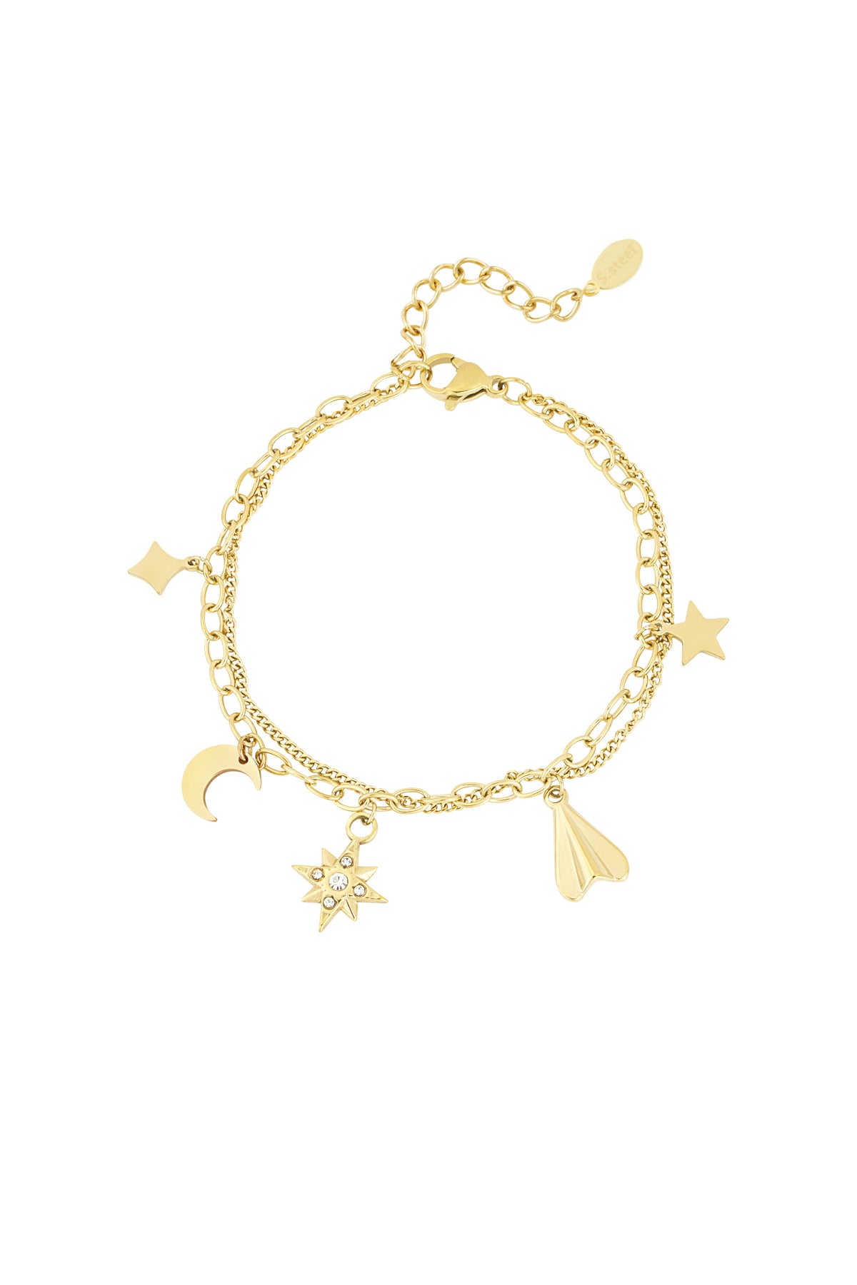 Elegant Charm Bracelets in Silver & Gold