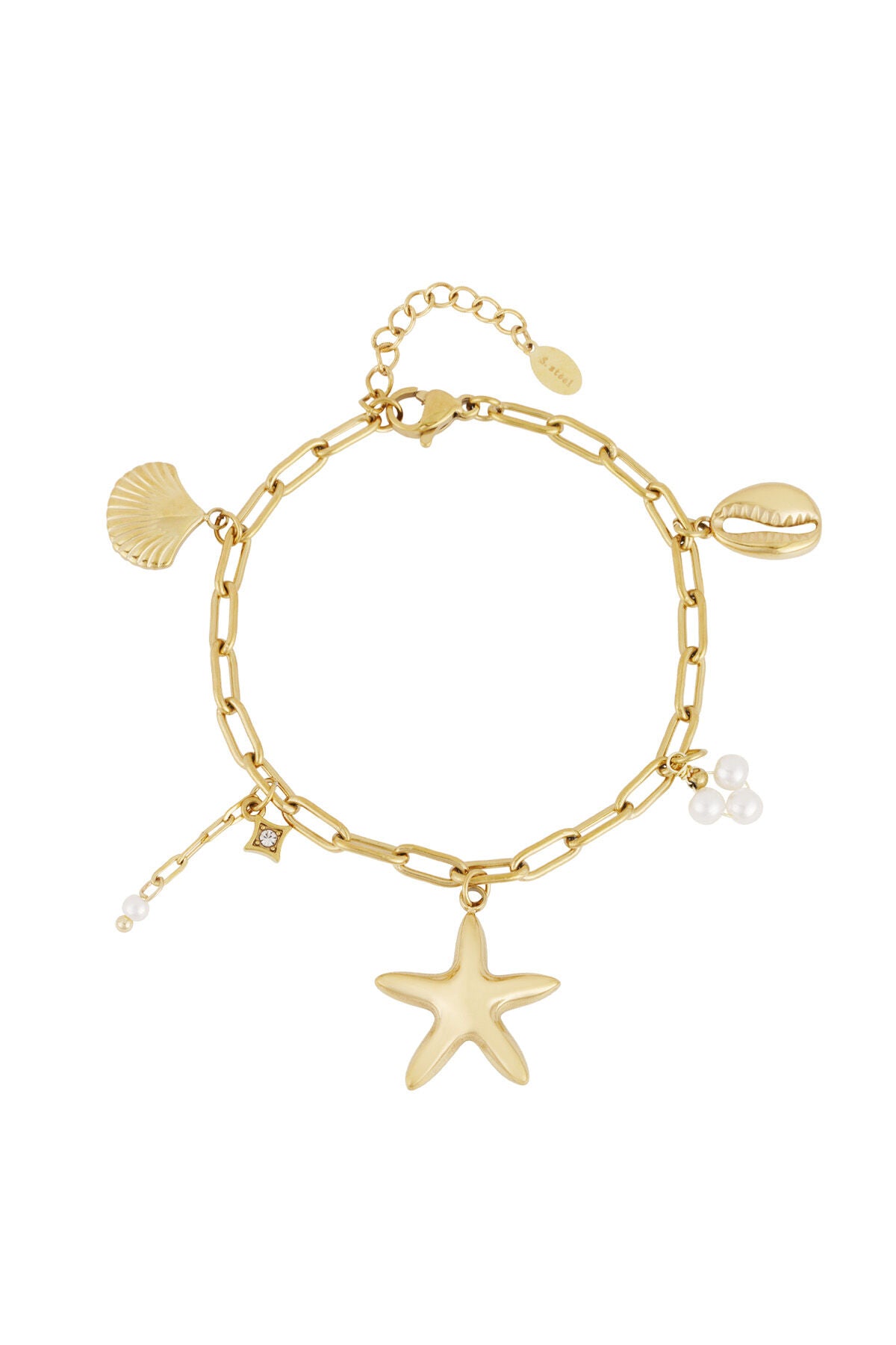 Elegant Statement Charm Bracelets in Silver & Gold