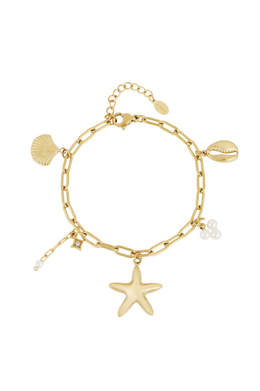 Elegant Statement Charm Bracelets in Silver & Gold