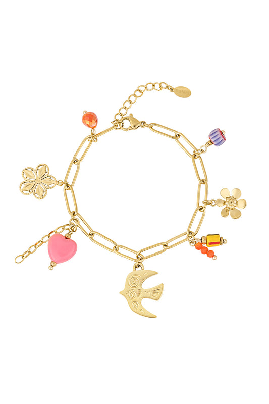 Elegant Gold Charm Bracelet for Everyday Glam