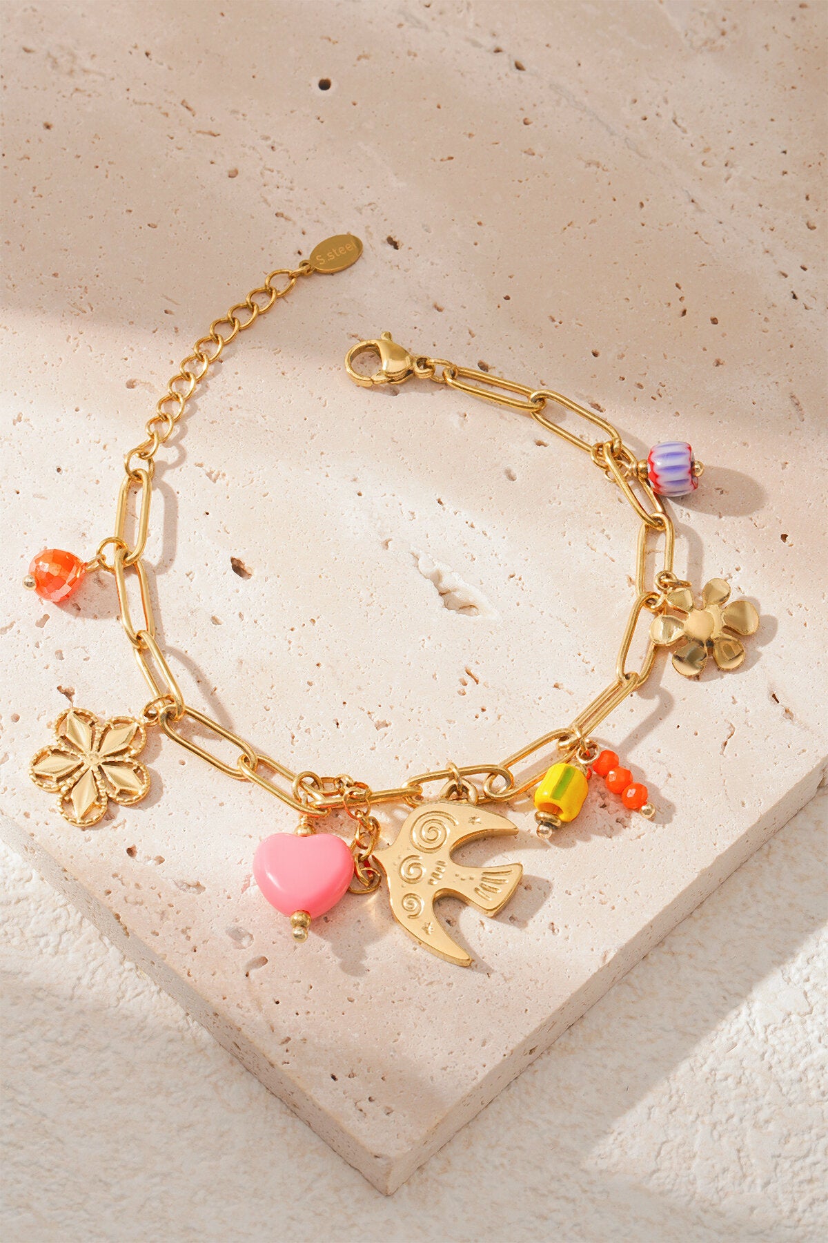 Elegant Gold Charm Bracelet for Everyday Glam