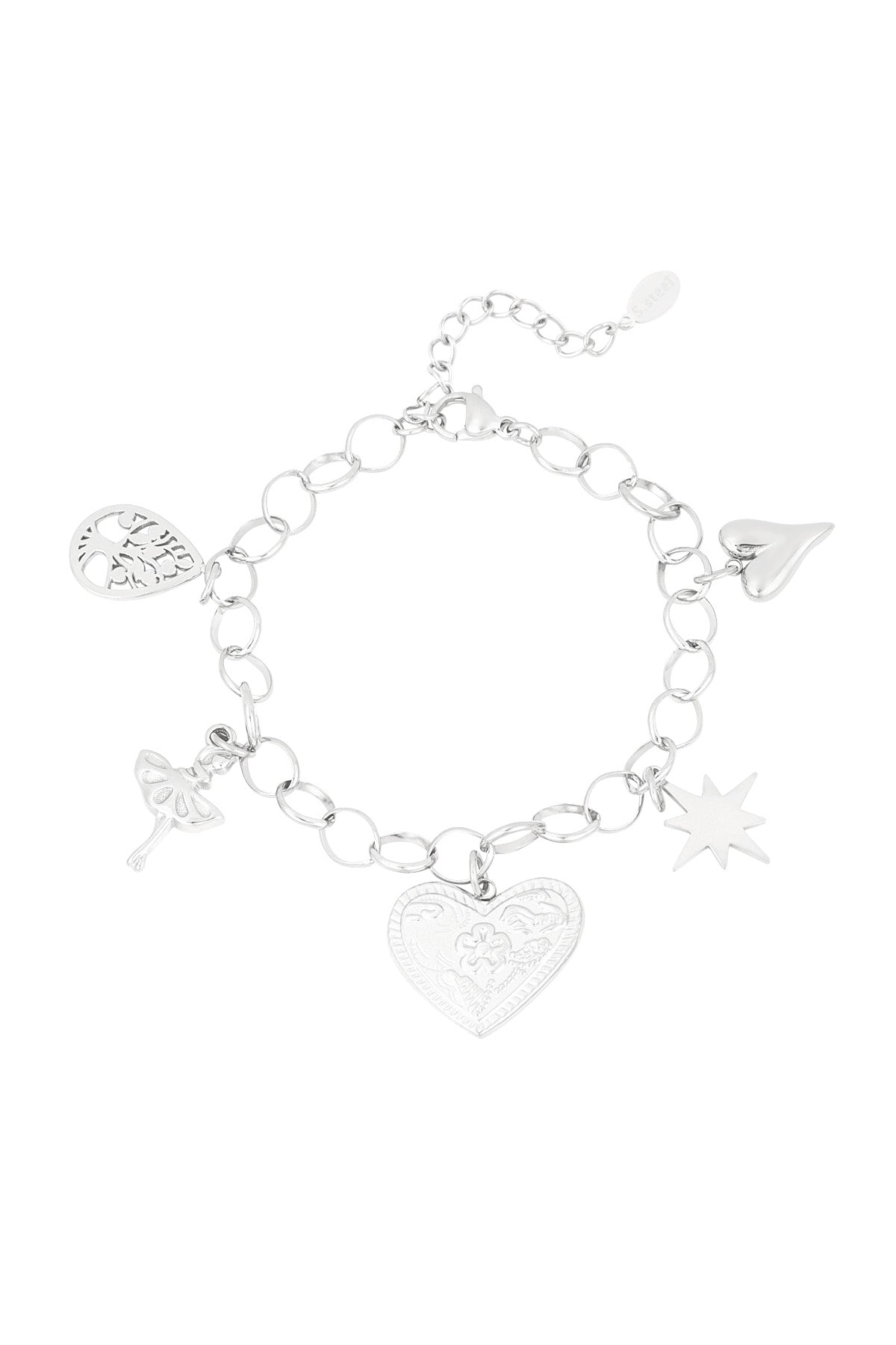 Elegant Charm Bracelets in Silver & Gold