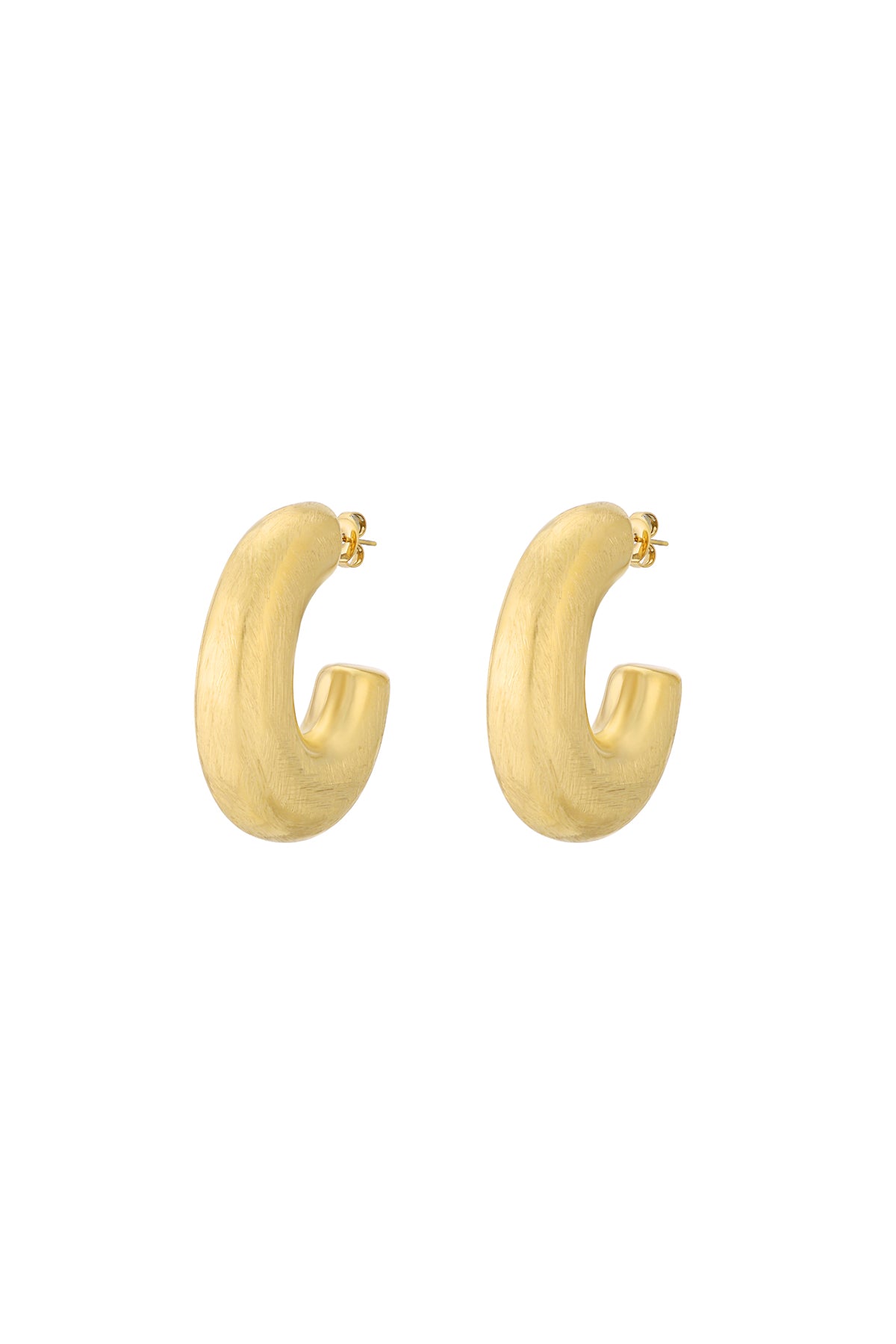 Elegant Basic Hoop Earrings in Silver & Gold