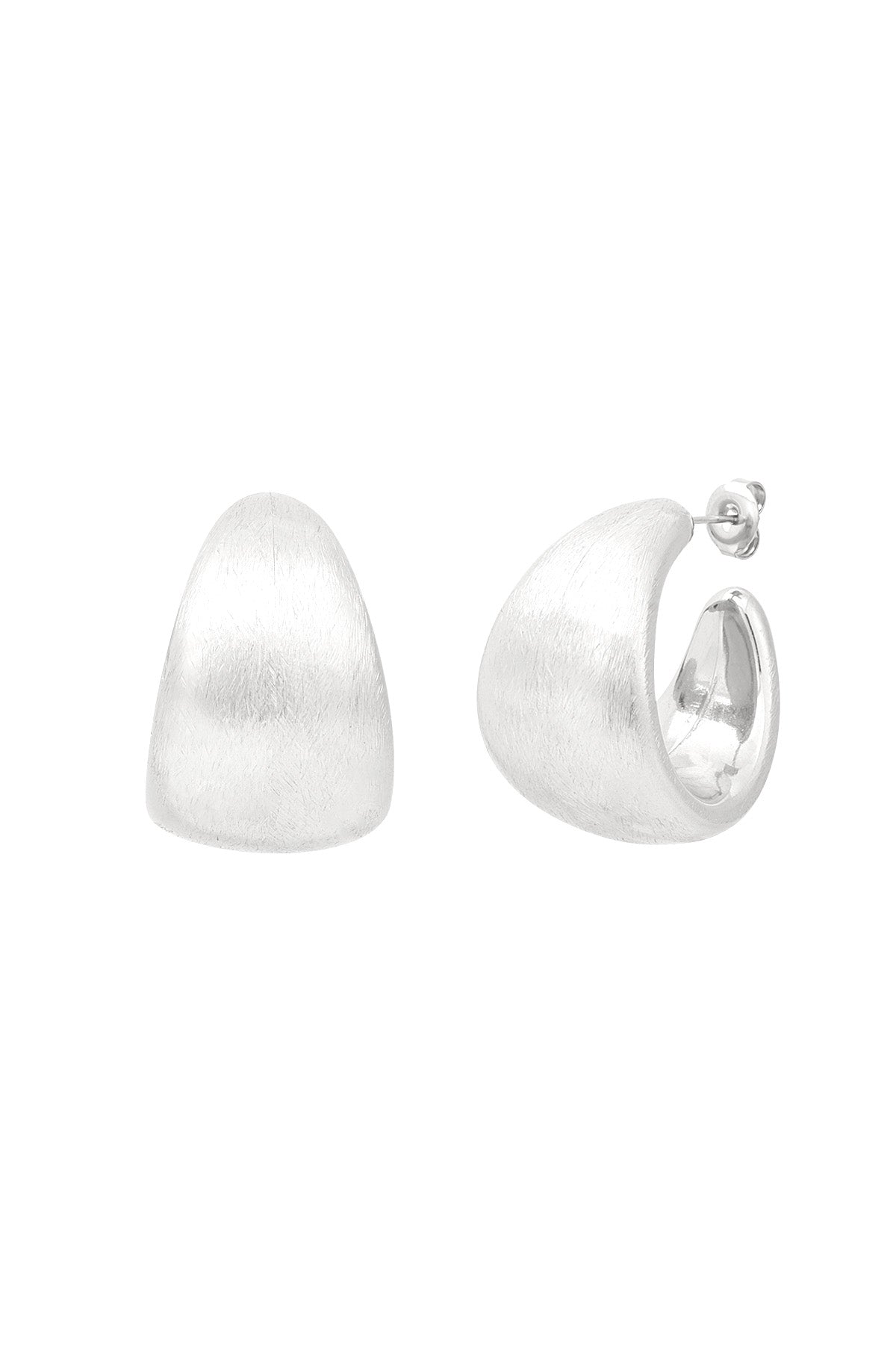 Elegant Statement Hoop Earrings in Silver & Gold