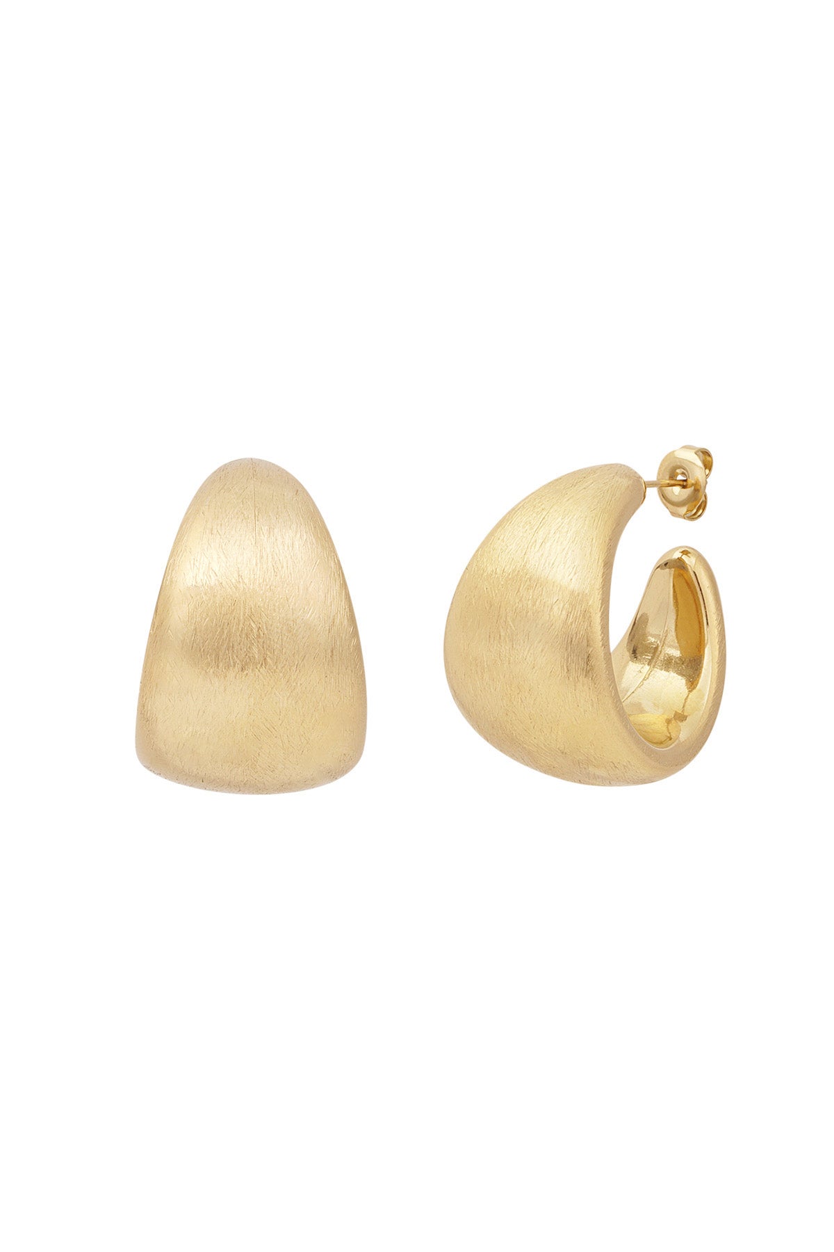 Elegant Statement Hoop Earrings in Silver & Gold