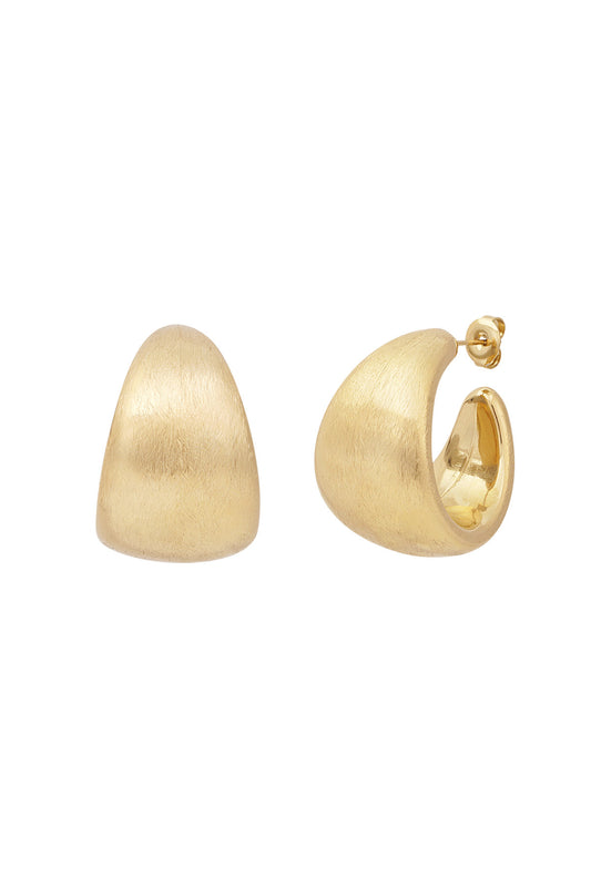 Elegant Statement Hoop Earrings in Silver & Gold