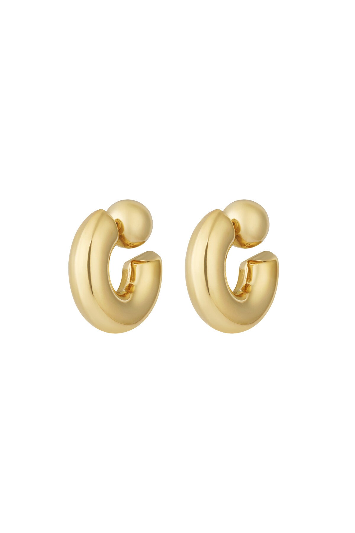 Stylish All-Fit 304S Steel Hoop Earrings