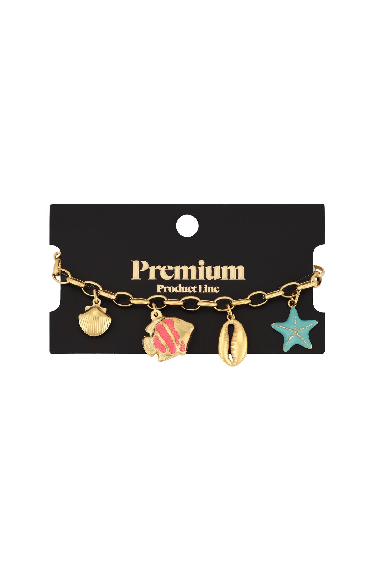 Elegant Gold Color Charm Bracelet for Statement Looks