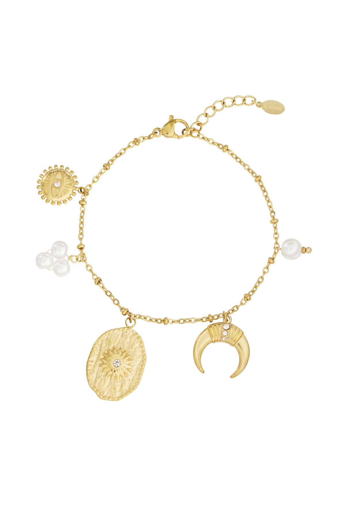 Elegant Silver & Gold Charm Bracelets for Women