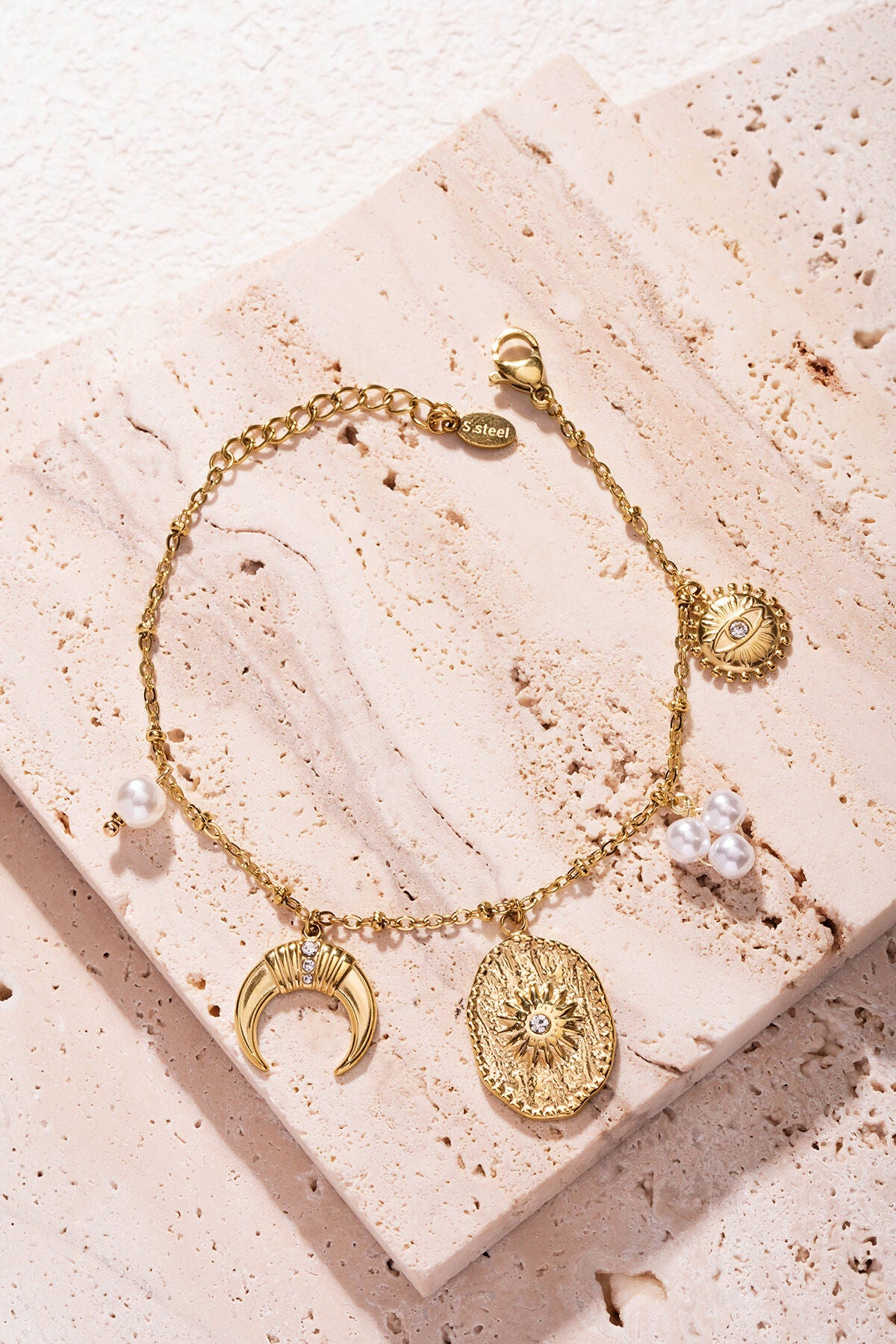 Elegant Silver & Gold Charm Bracelets for Women