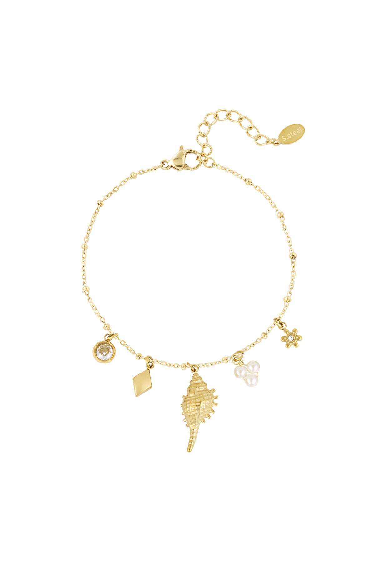 Elegant Silver & Gold Charm Bracelets for Women