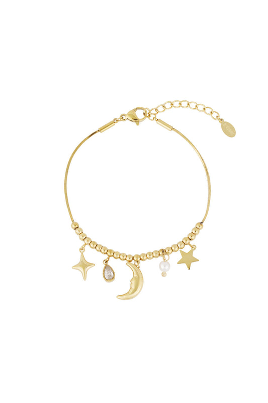 Elegant Charm Bracelets in Silver & Gold
