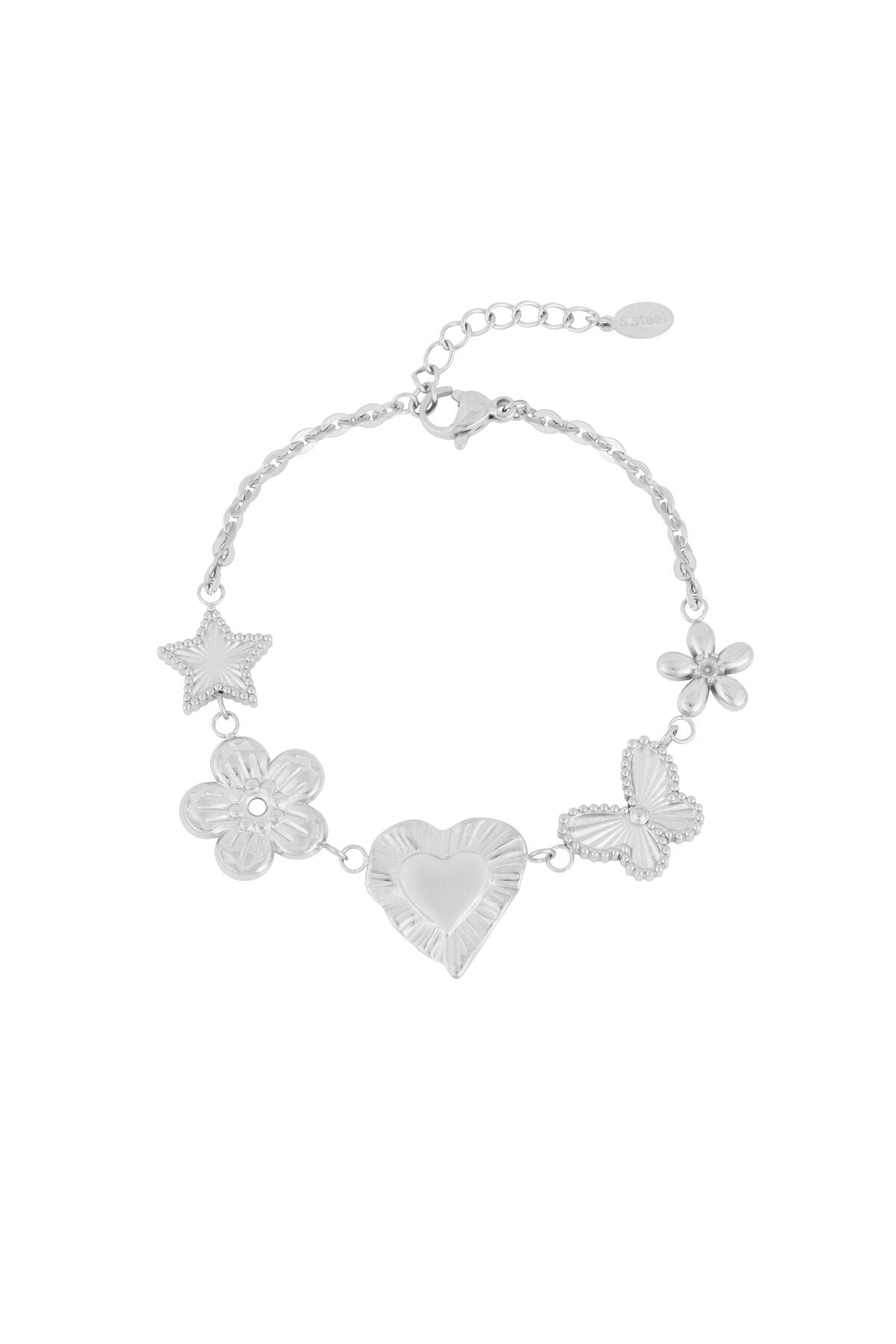 Elegant Silver & Gold Charm Bracelets for Women
