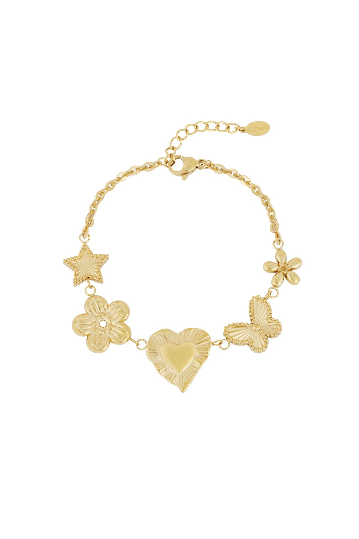 Elegant Silver & Gold Charm Bracelets for Women