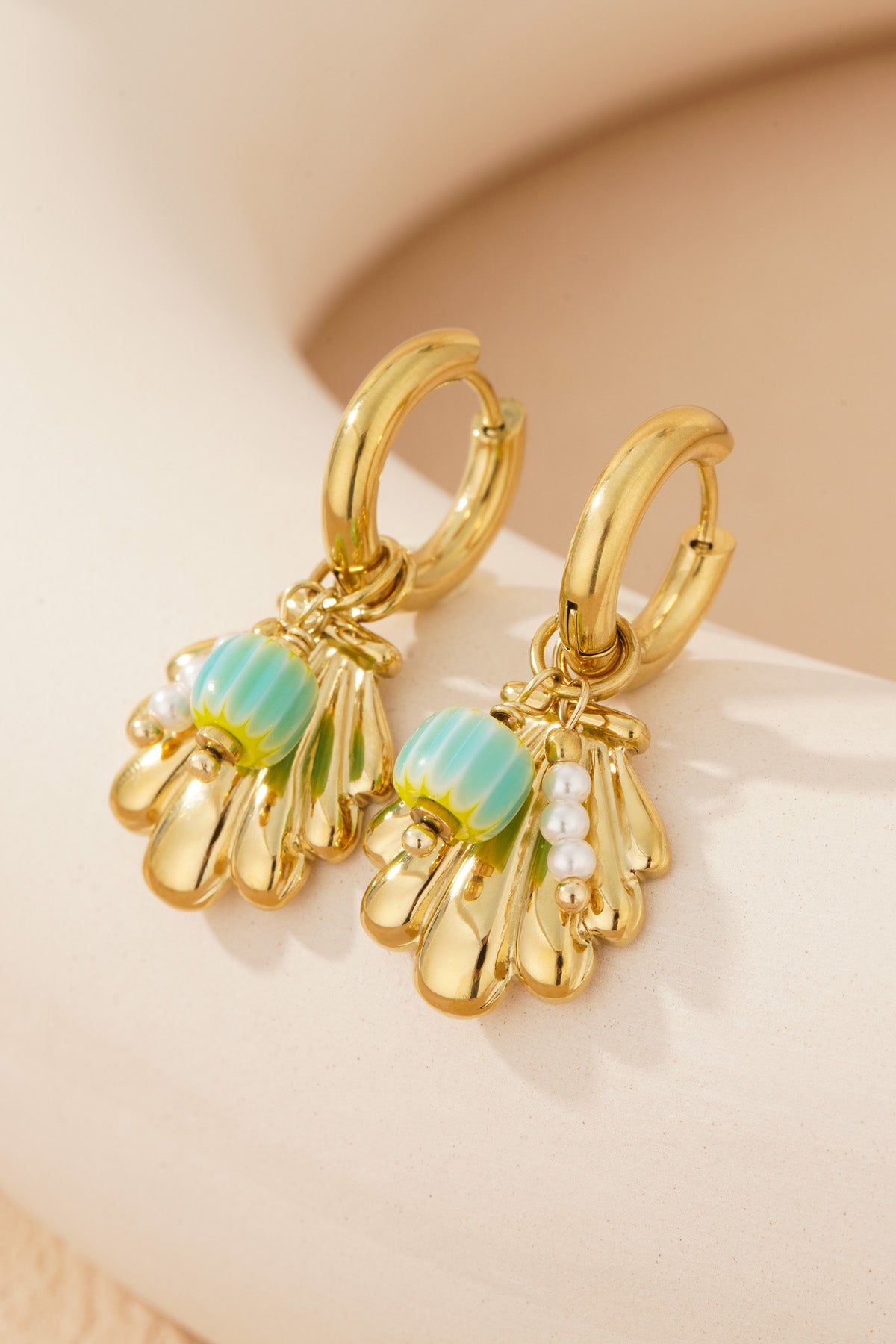 Elegant 14K Gold Plated Drop Earrings for Women