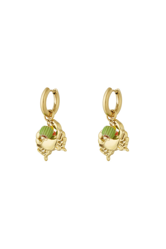 Elegant 14K Gold Plated Oceanic Drop Earrings
