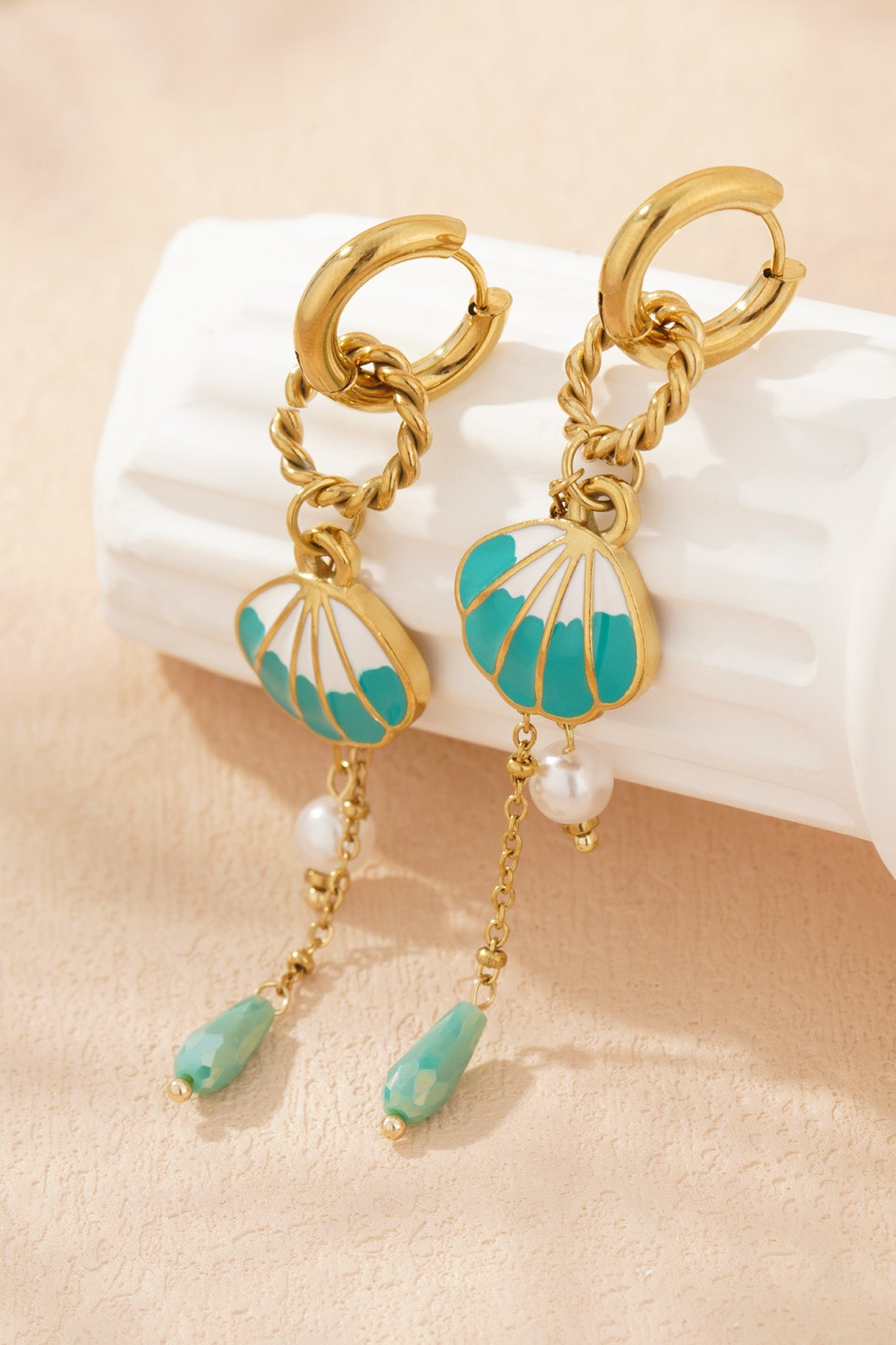 Elegant Gold Color Drop Earrings for Women